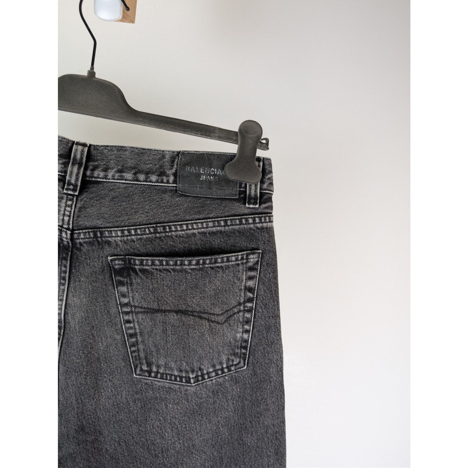 Balenciaga o1rshd1 Flared Pants 1090 Organic Japanese Denim in Noir Size US 30 / EU 46 - 13 Thumbnail