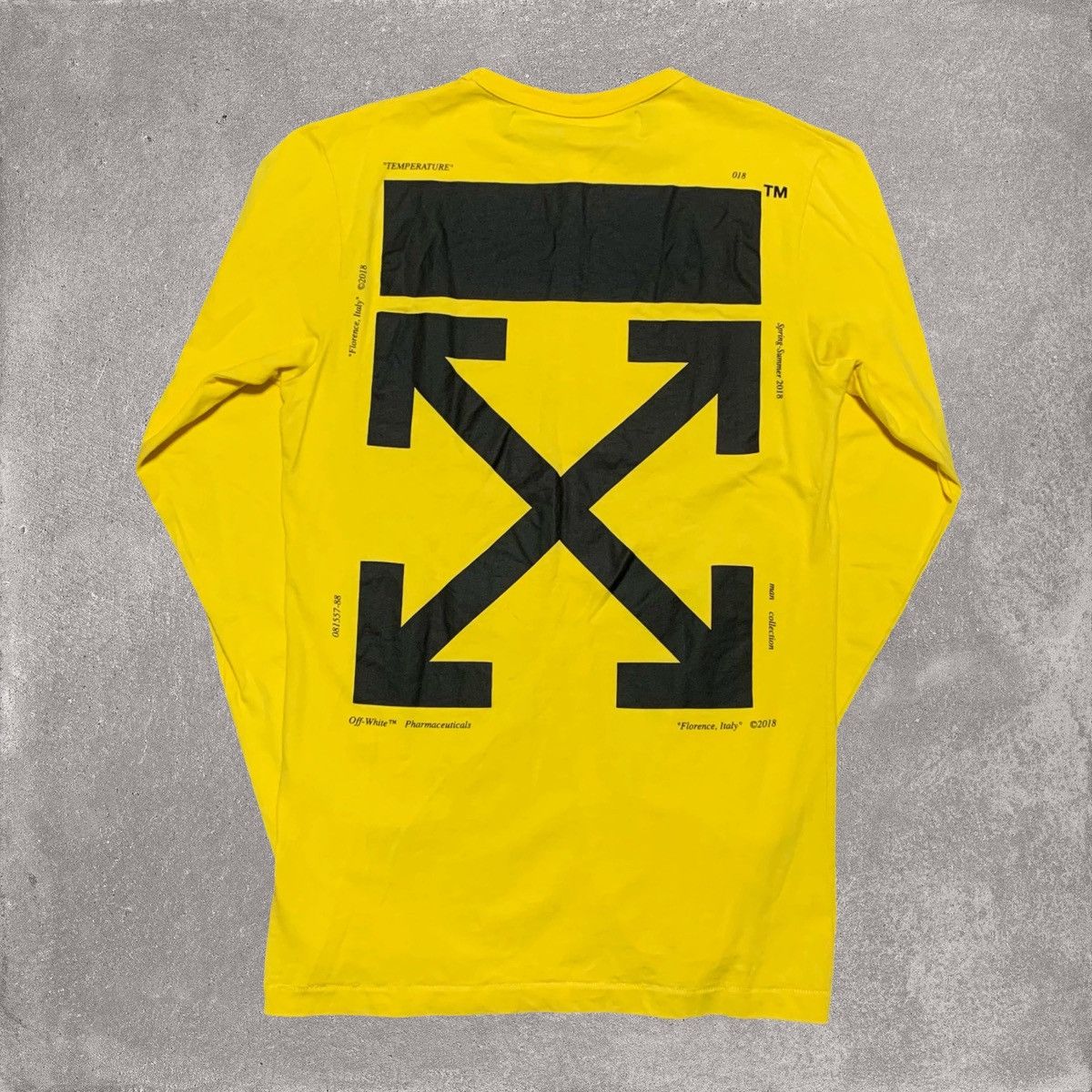 Off-White Off White XS Hand Arrows Yellow Long Sleeve Top Virgil Abloh Size US XS / EU 42 / 0 - 2 Thumbnail