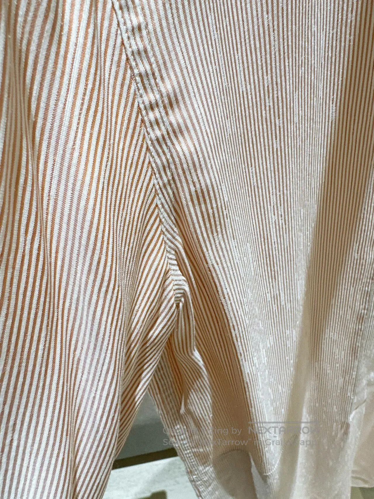 Hermes HERMES Striped Loose Dress. Size US 36 / EU 52 - 4 Thumbnail