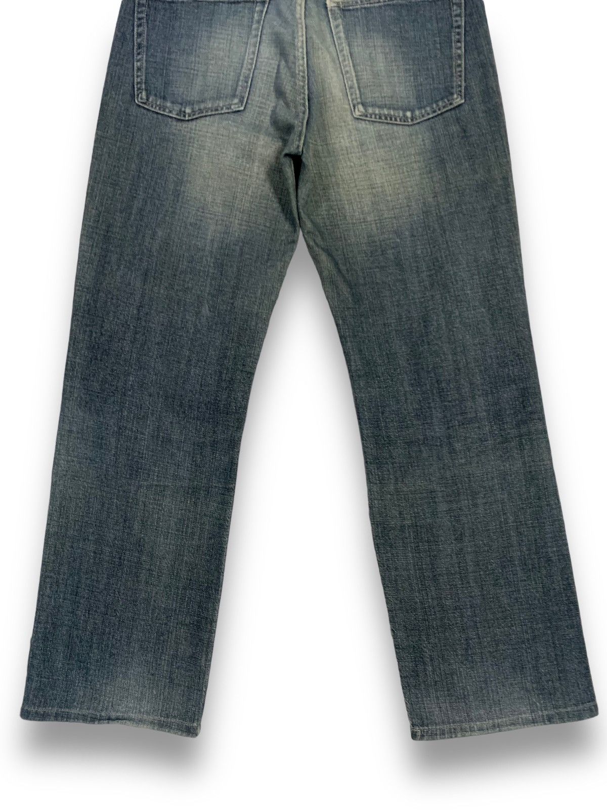 Jun Takahashi Vintage Y2K Uniqlo S002 Faded Loose Fit Distressed Jeans Size US 32 / EU 48 - 17 Thumbnail
