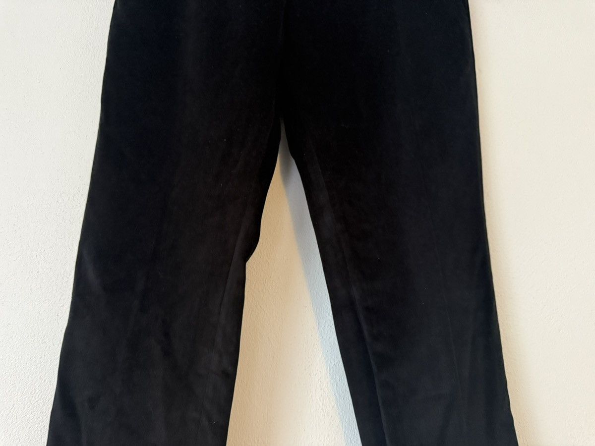 Yves Saint Laurent YSL Rive Gauche Black Velvet Straight Trousers Size US 32 / EU 48 - 3 Thumbnail