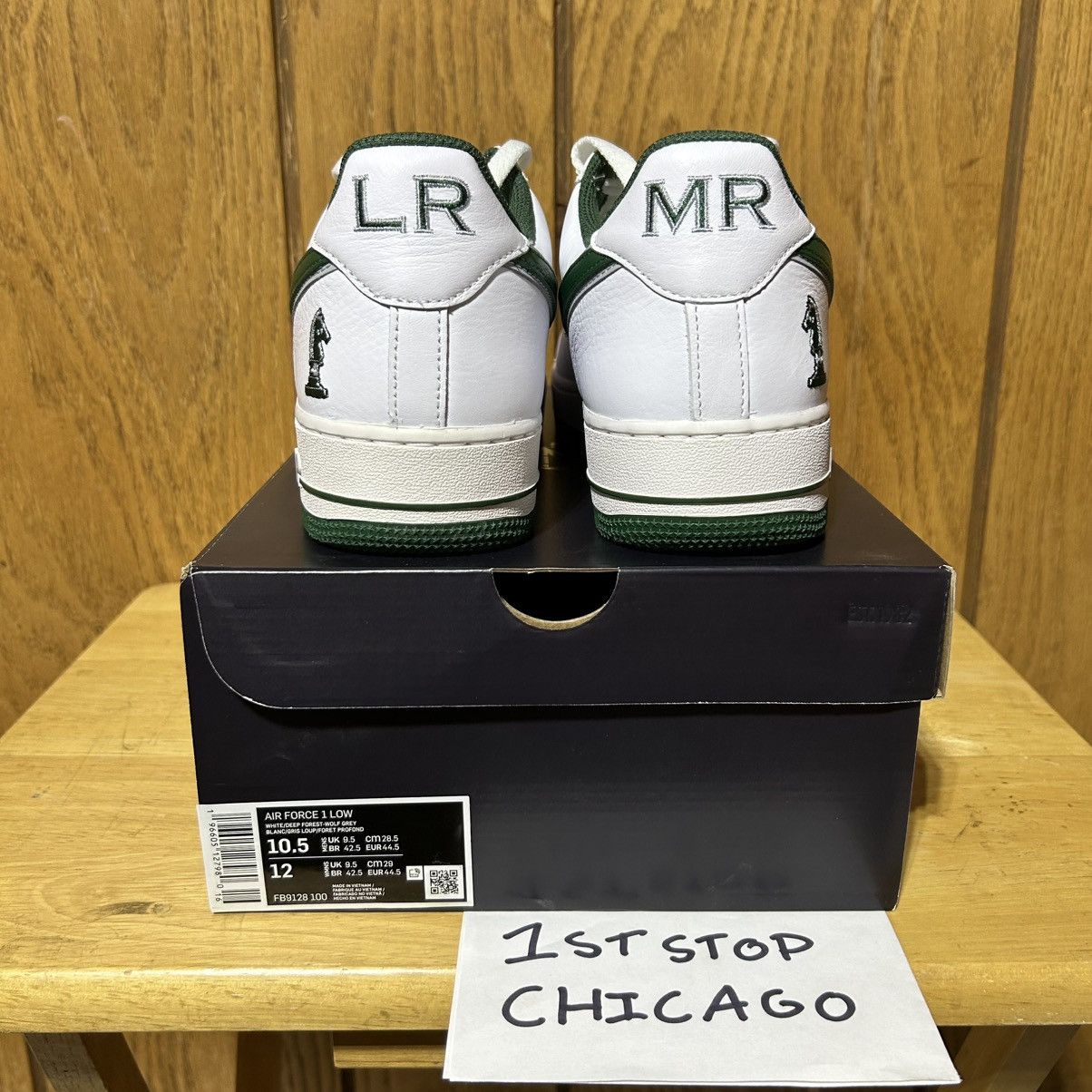 Nike Nike Air Force 1 Low Horsemen LBJ White FB9128-100 10.5 NEW Size US 10.5 / EU 43-44 - 4 Thumbnail