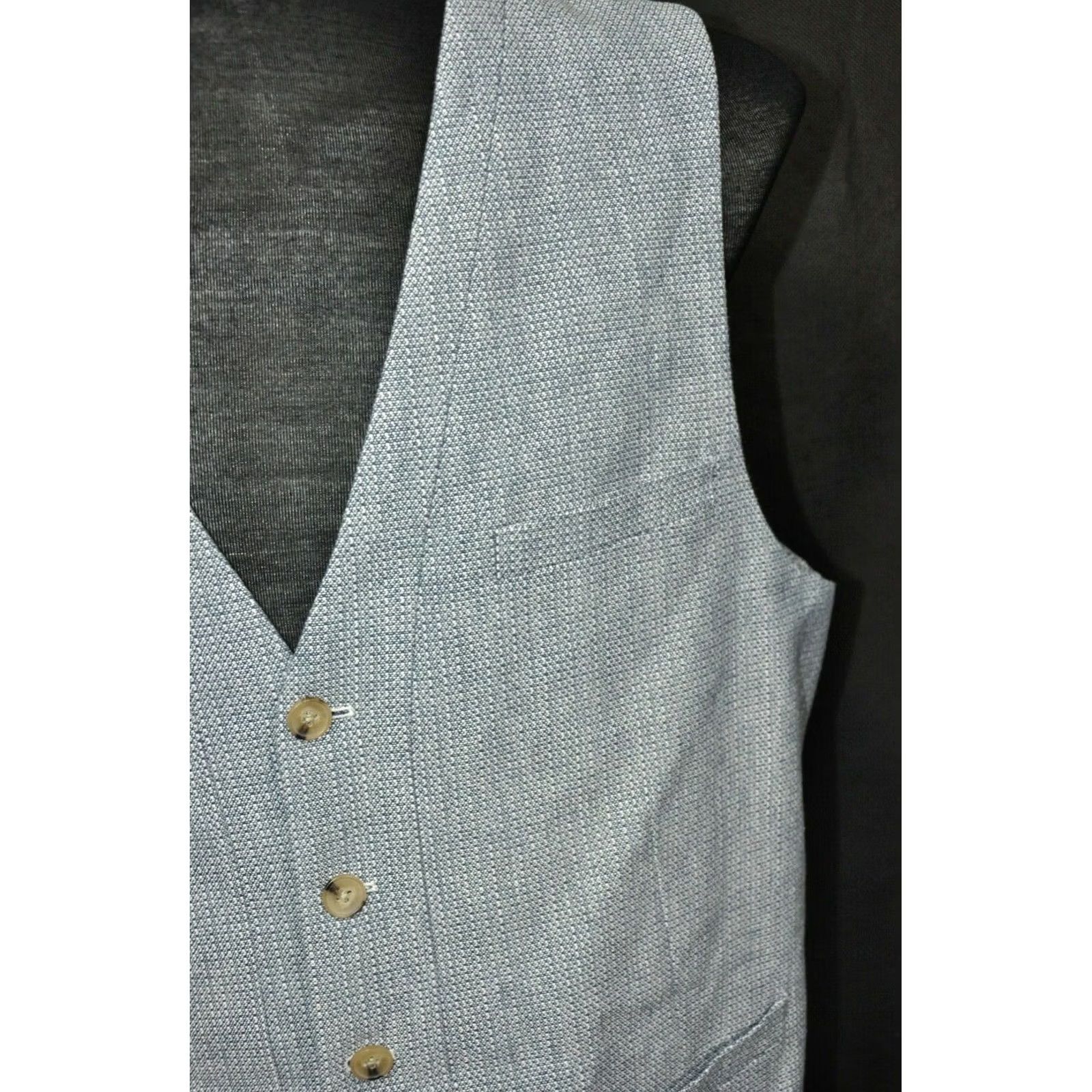 Scotch & Soda Scotch & Soda Waistcoat Vest Men's Blue 2XL Button-Up V-Neck Casual Shirt Accessories 2XL Mens Blue Vintage: No Size US XXL / EU 58 / 5 - 6 Thumbnail