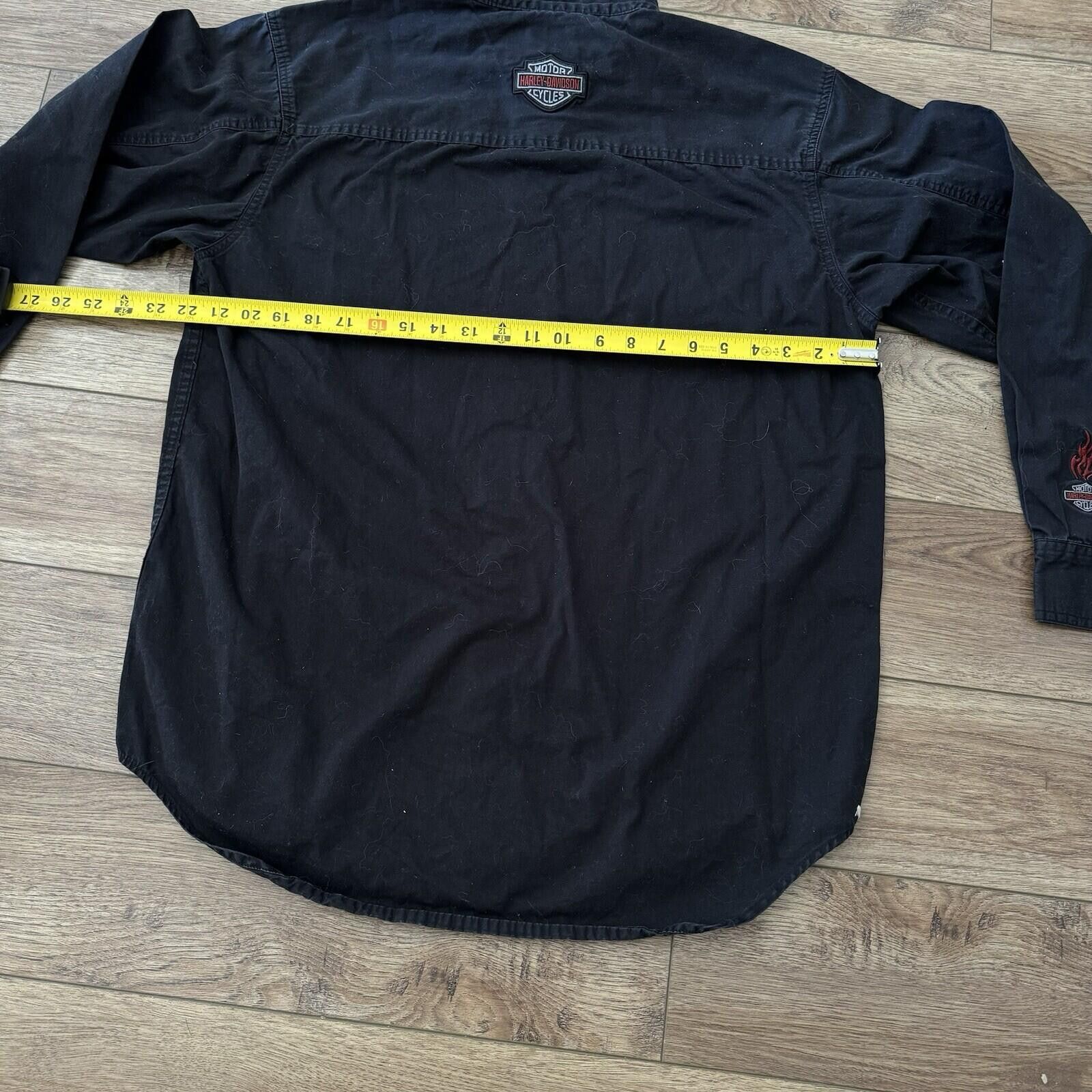 Harley Davidson Vintage Y2K Harley Davidson Black Biker Shirt Motorcycle M Size US M / EU 48-50 / 2 - 7 Thumbnail