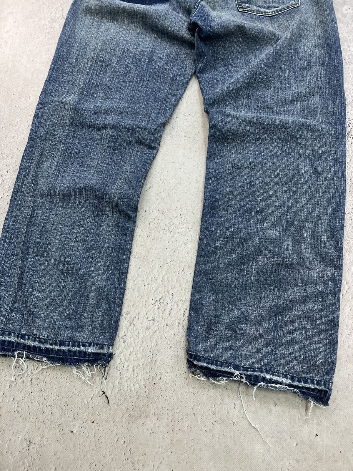 Armani × If Six Was Nine × Japanese Brand ARMANI LGB STYLE cargo Japanese Distressed Jeans 2000s Size US 34 / EU 50 - 12 Thumbnail