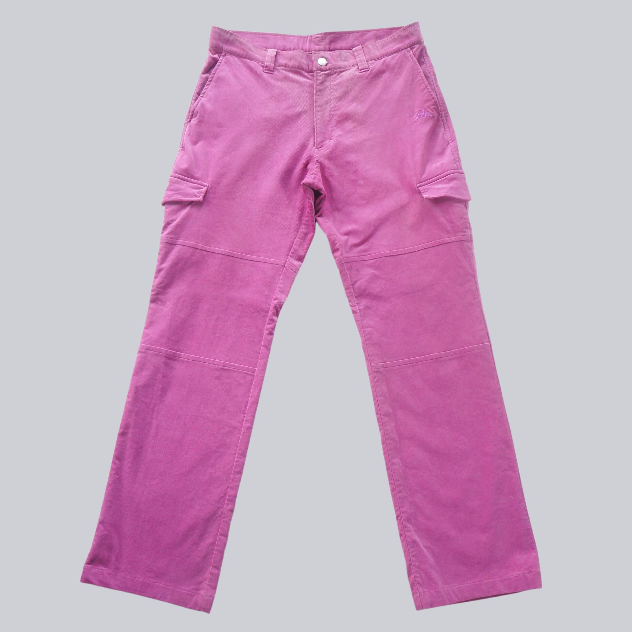 Kappa Kappa Pink Multi Pockets Cargo Corduroy Pants Size 30" / US 8 / IT 44 - 1 Thumbnail