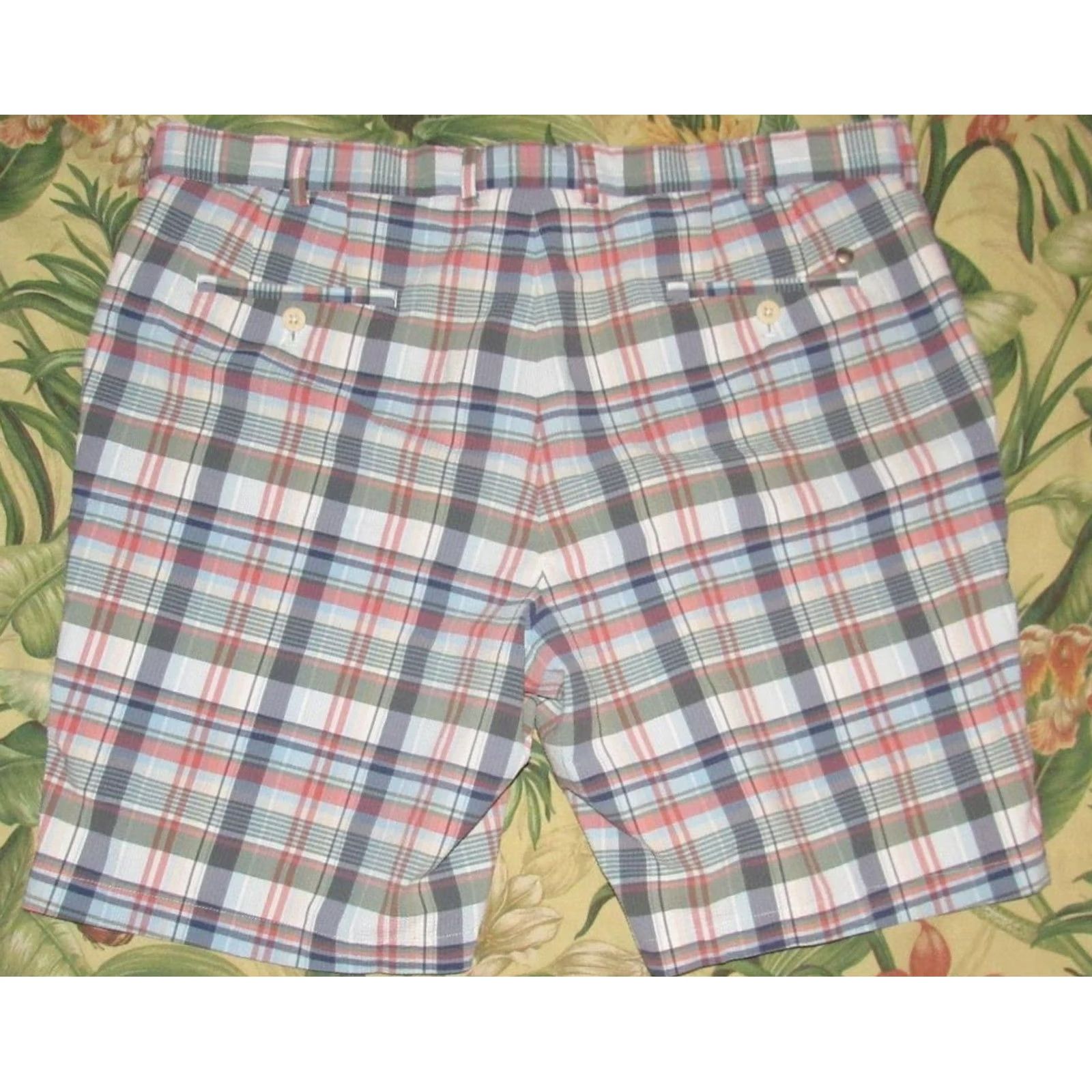 Peter Millar PETER MILLAR Crown Matlock Madras 9" Seersucker Chino Shorts 40 Men 40 Multicolor Seersucker Chino Shorts Mens 90s? Size US 40 / EU 56 - 3 Thumbnail