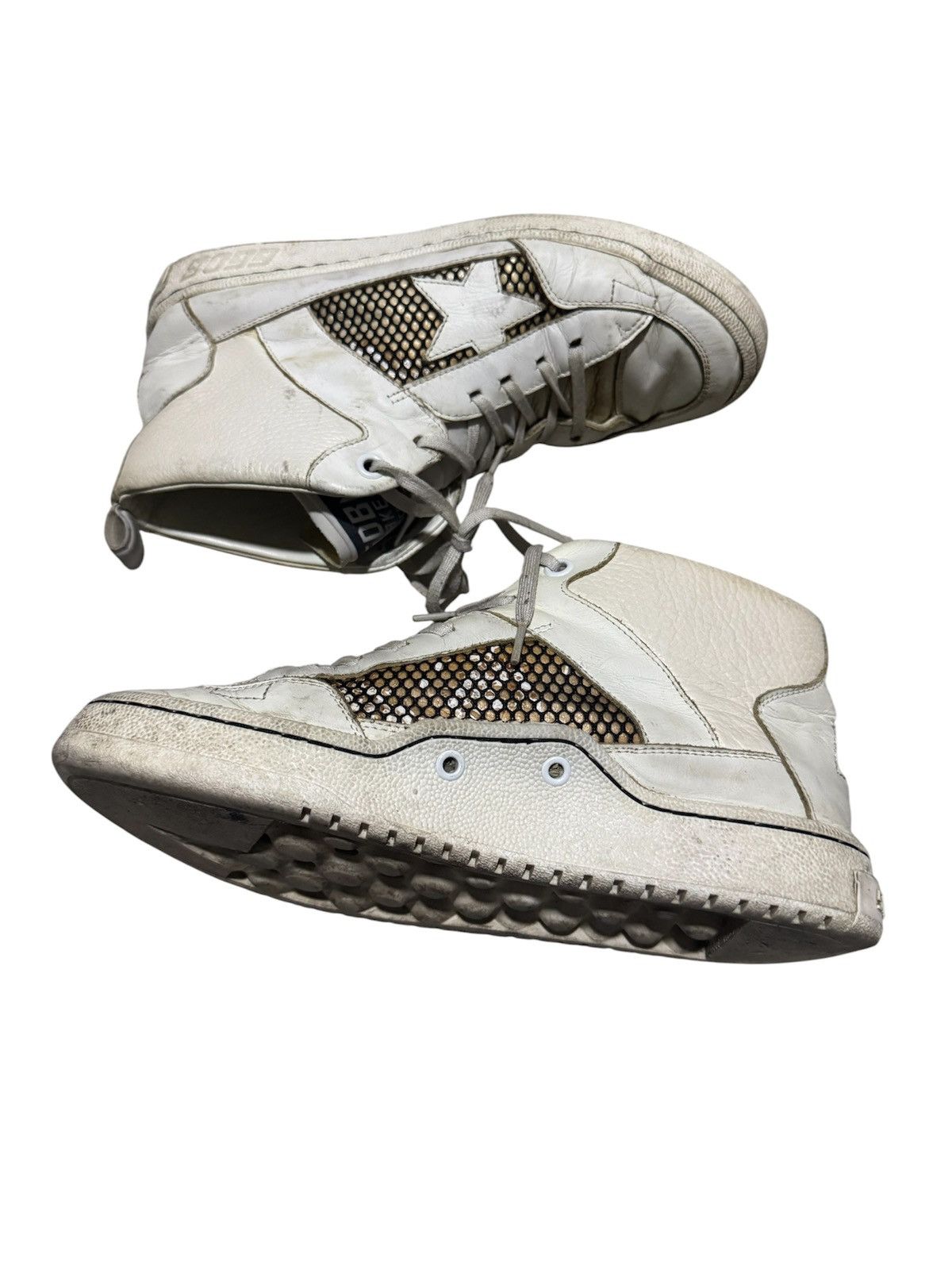 Noah NOAH X GGDB Star White High Top Sneakers Size US 11.5 / EU 44-45 - 1 Thumbnail