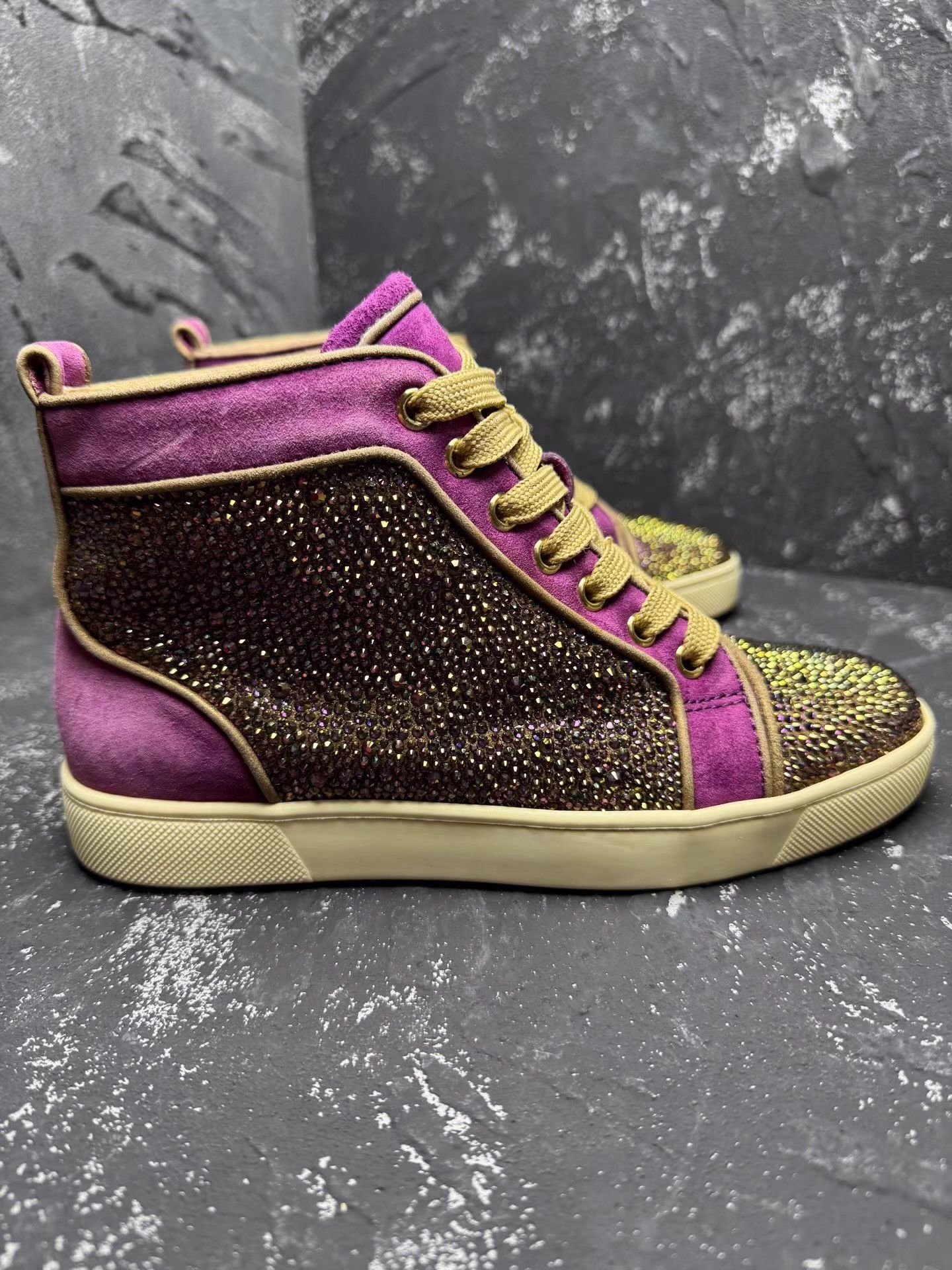 Christian Louboutin Christian Louboutin High-TopSneakers with Full Crystals Q10 Size US 6 / IT 36 - 5 Thumbnail