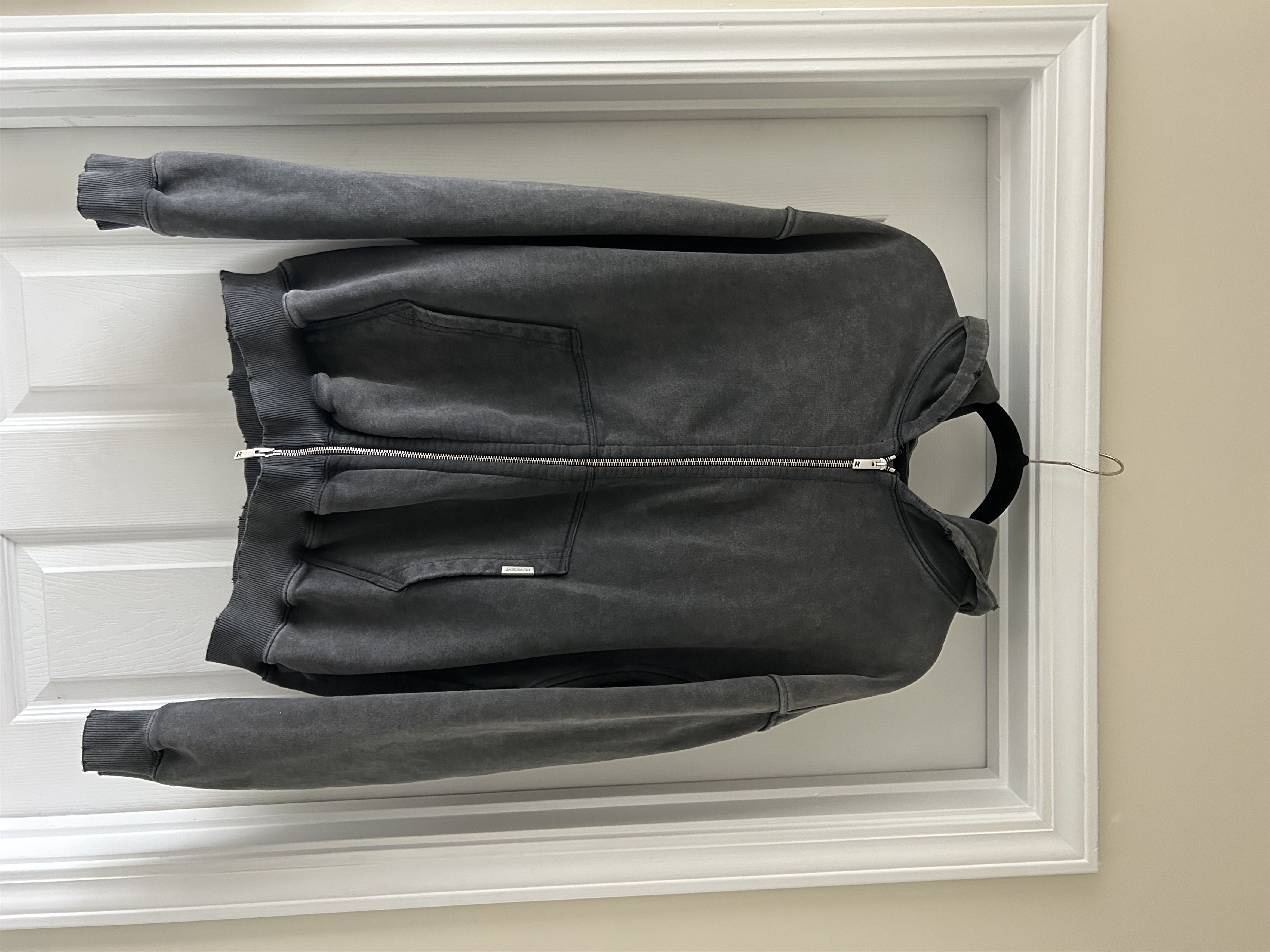 image of Represent Clo Blanks Zip Jacket Vintage Gray in Grey, Men's (Size Large)