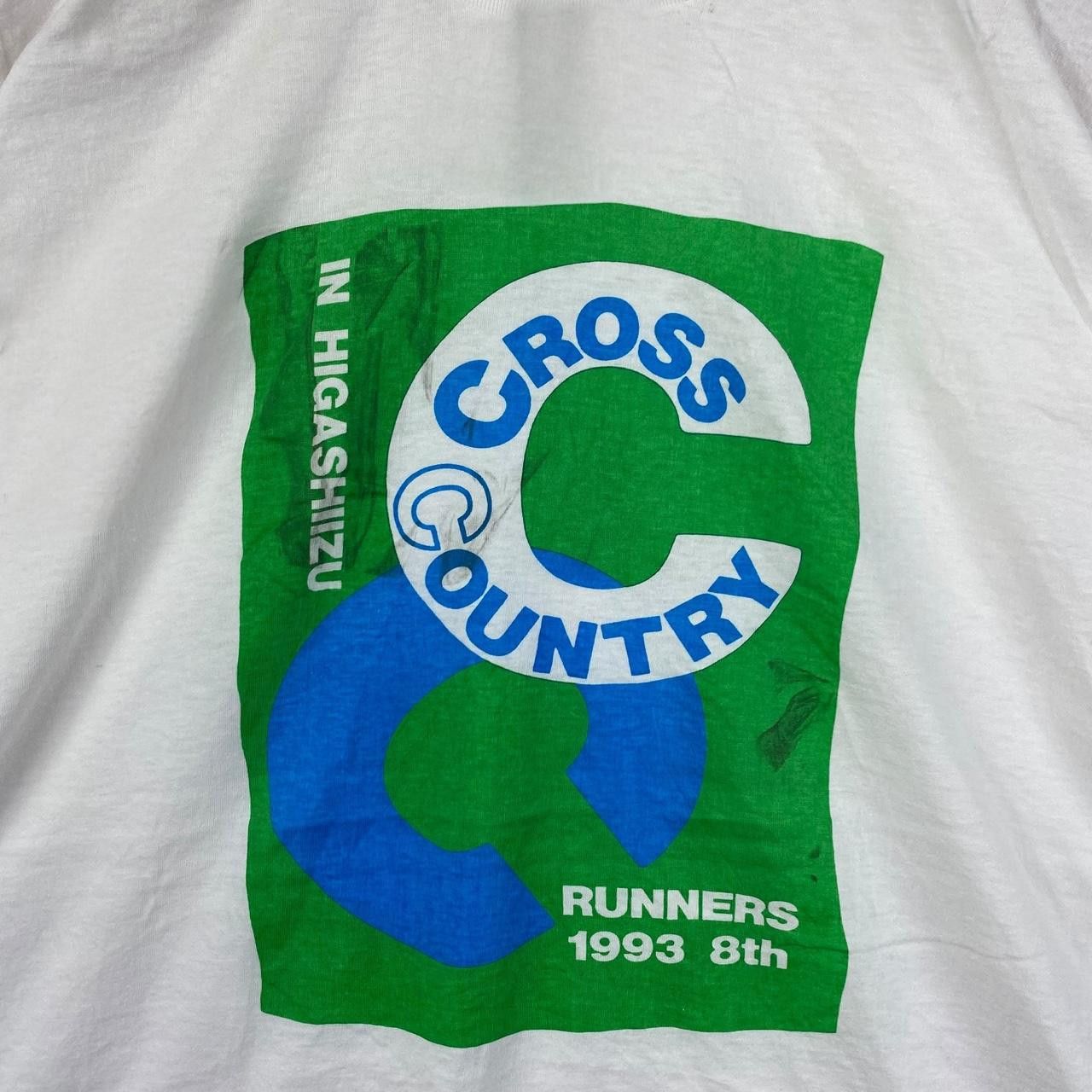 Vintage Vintage 1993 CROSS COUNTRY HIGASHIZU Runners Tee Shirt Top Size M / US 6-8 / IT 42-44 - 3 Thumbnail