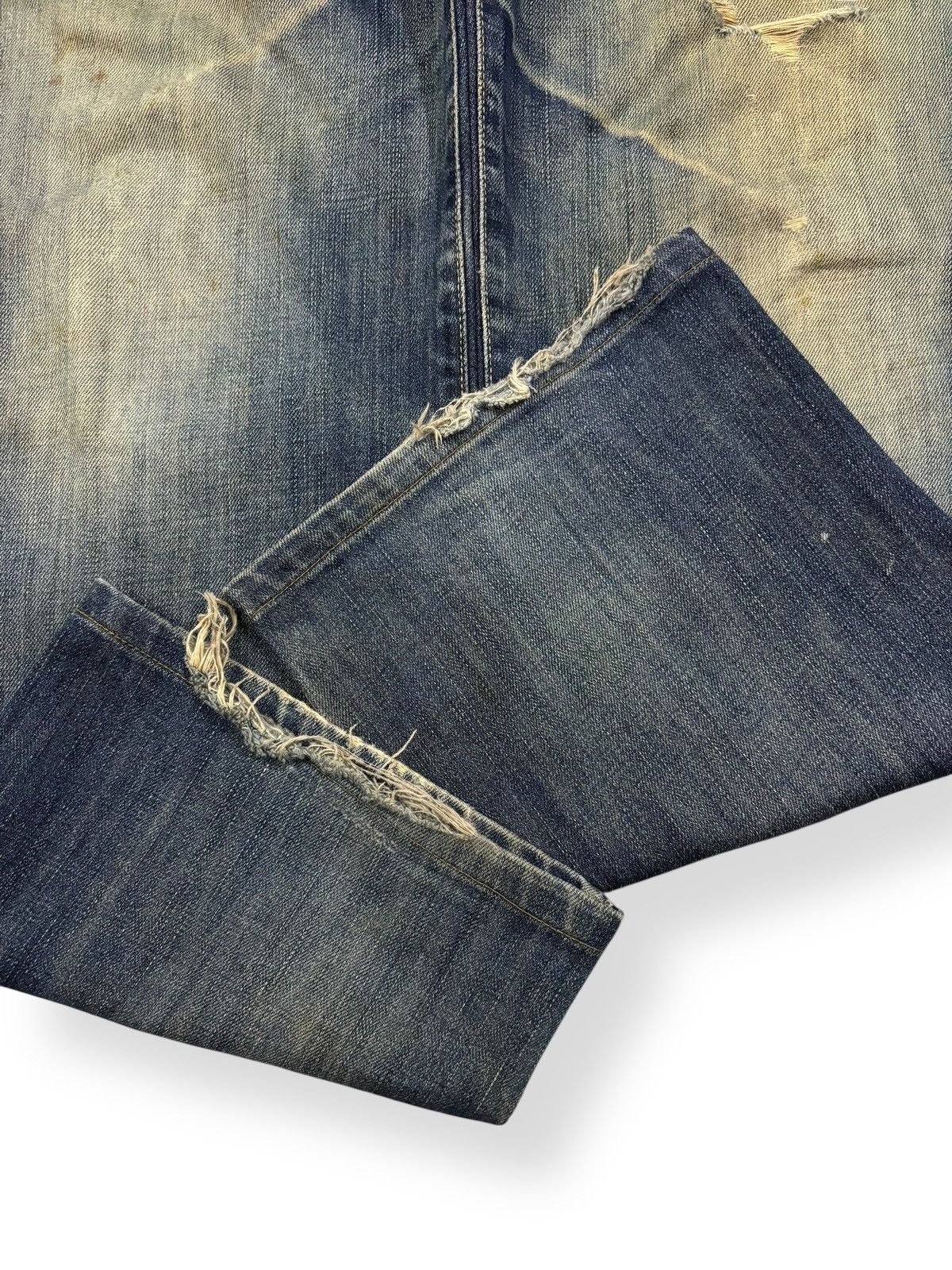 Undercover × Uniqlo Vintage Uniqlo S003 Mud Wash Baggy Distressed Grunge Jeans Size US 34 / EU 50 - 8 Thumbnail