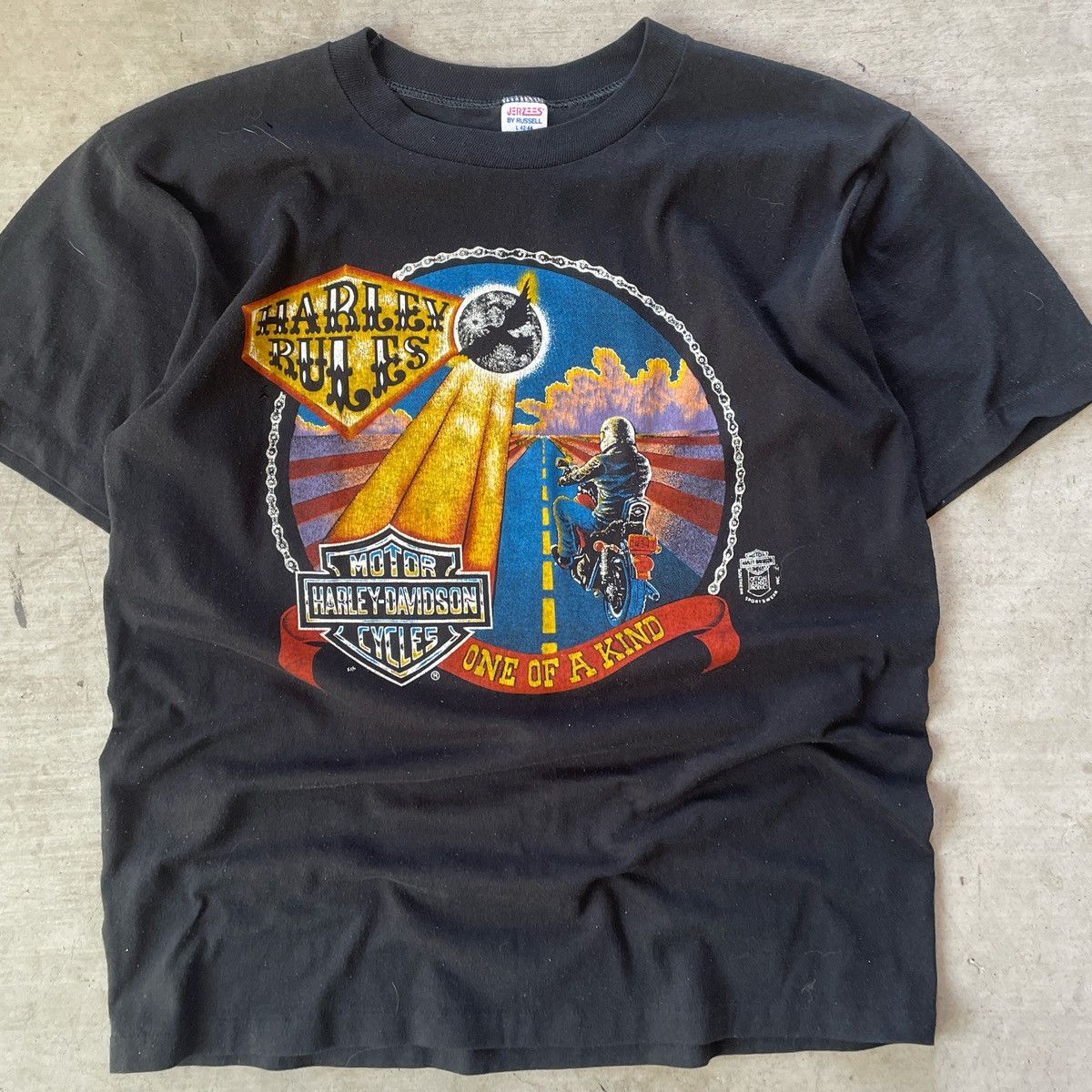 Harley Davidson × Vintage 80s Harley Davidson T Shirt Size US L / EU 52-54 / 3 - 2 Thumbnail