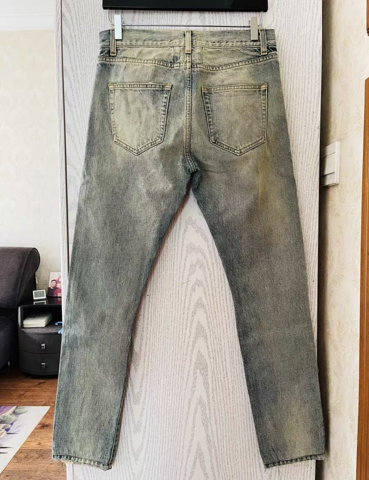 Saint Laurent Paris Saint Laurent Paris Double Knee Cut Denim Size US 29 - 2 Thumbnail