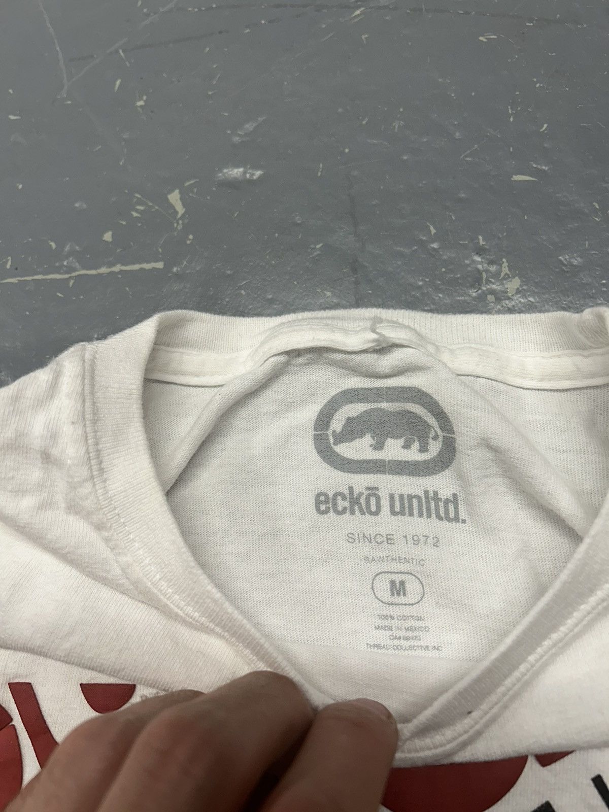 Ecko Unltd. × Vintage Crazy Vintage Y2K Essential Ecko Unltd White Tee Shirt Size US M / EU 48-50 / 2 - 2 Thumbnail