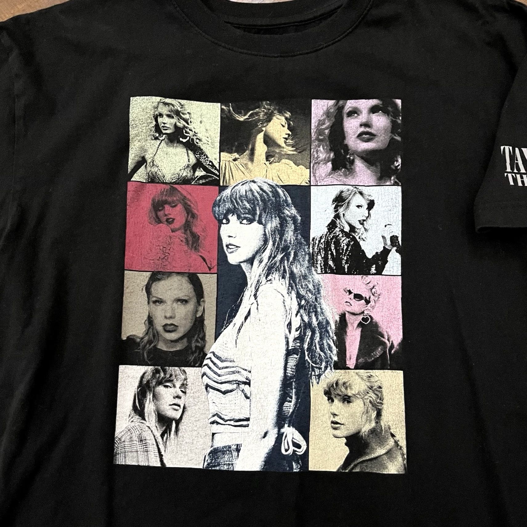 Vintage Taylor Swift The Eras Tour US Dates Official Concert Merch Black T-shirt Ladies L Large Short Sleeve Cotton Shirt Womens Size L / US 10 / IT 46 - 2 Thumbnail