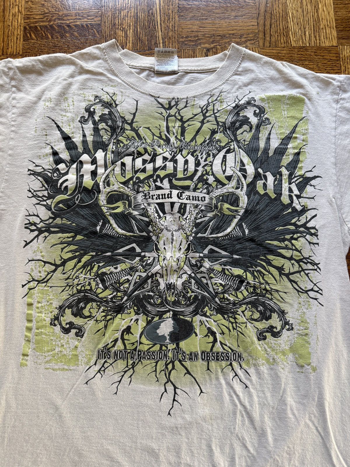 Mossy Oaks Vintage Y2K Mossy Oak Skull Graphic Tee Size US L / EU 52-54 / 3 - 2 Thumbnail