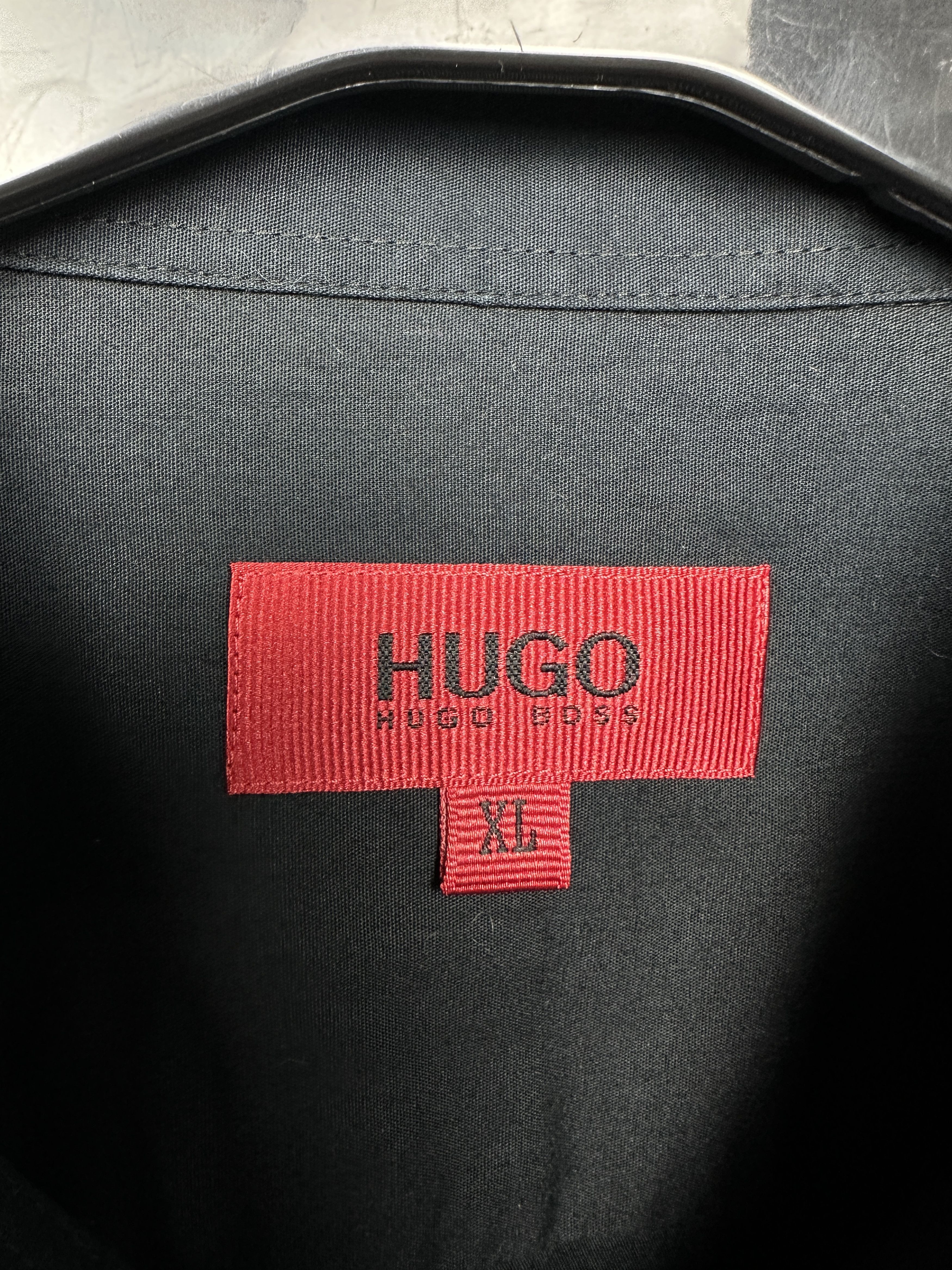 Hugo Boss Hugo Boss Mens Long Sleeve Black Shirt Size US XL / EU 56 / 4 - 3 Thumbnail