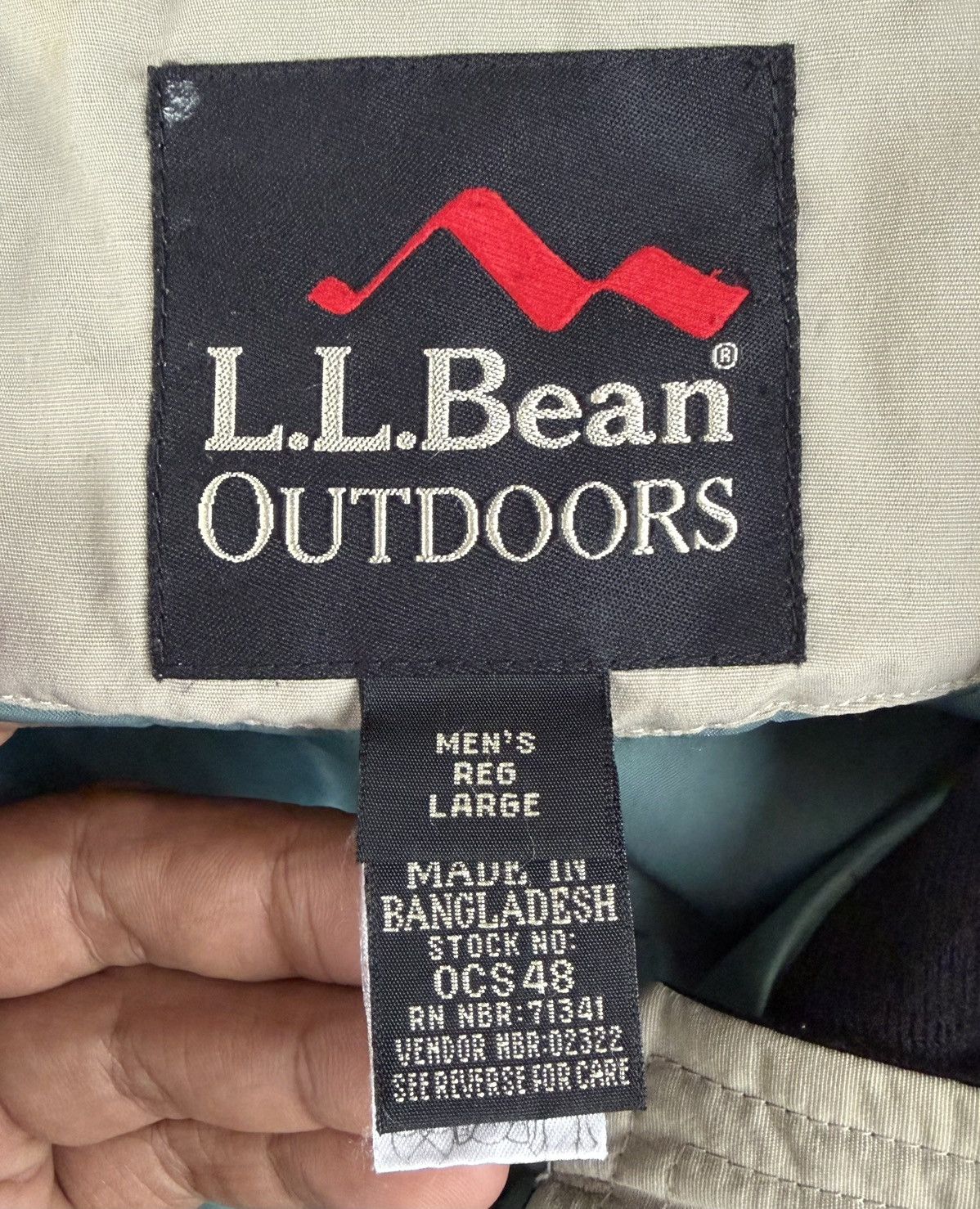 L.L. Bean L.L.Bean Outdoor Jacket Hooded Beige Gorpcore Minimalist Size US L / EU 52-54 / 3 - 14 Thumbnail