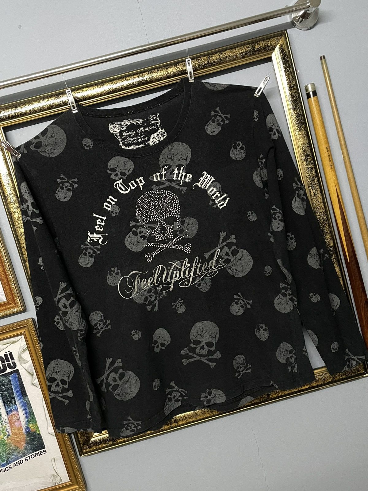 Designer × Japanese Brand × Vintage Vintage 1990s Japan Designer Gang Brister Fullprint Skull Size US M / EU 48-50 / 2 - 2 Thumbnail