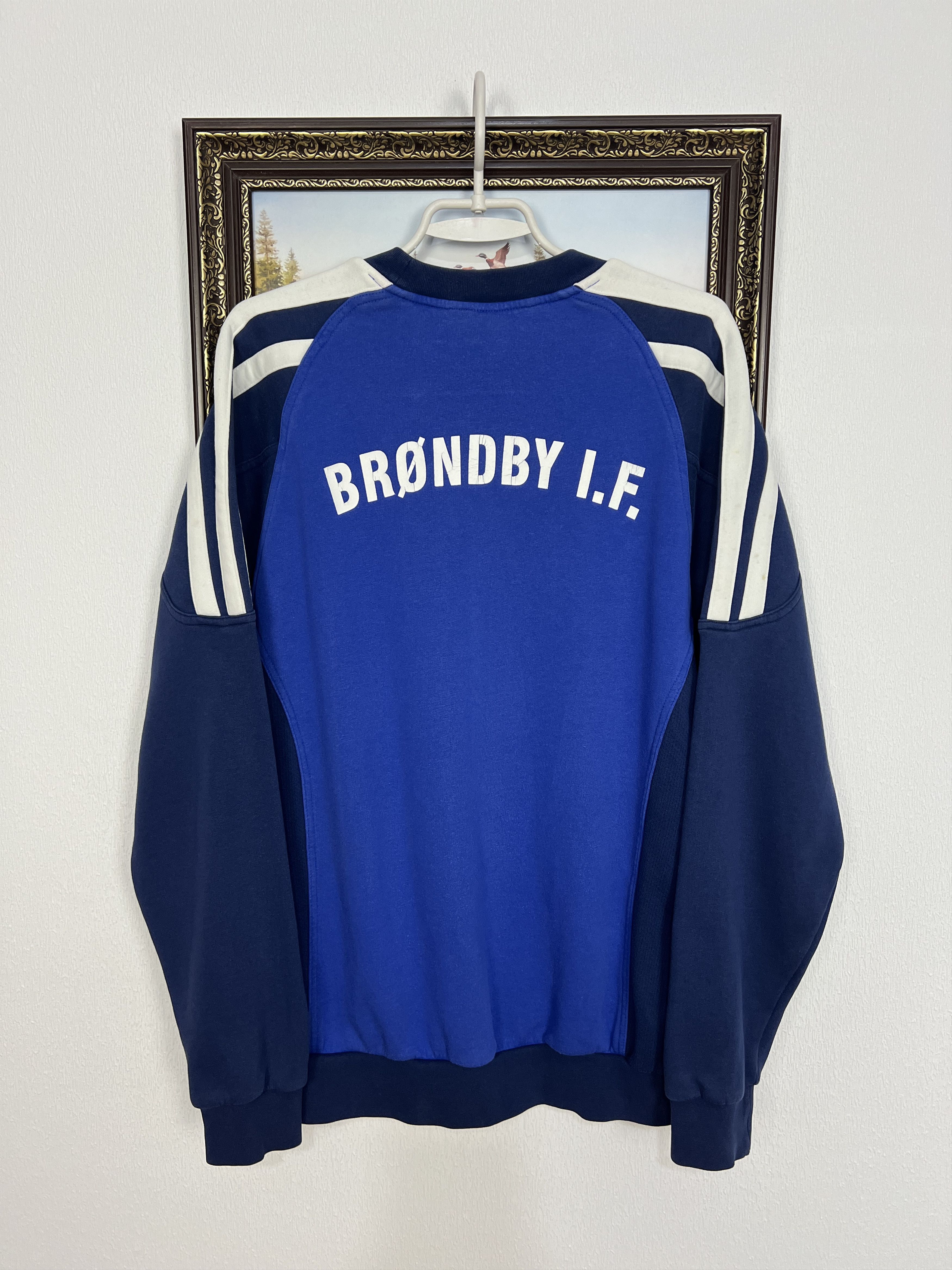 Adidas Brondby Football Sweatshirt Soccer Crewneck Track Top Size US M / EU 48-50 / 2 - 10 Thumbnail