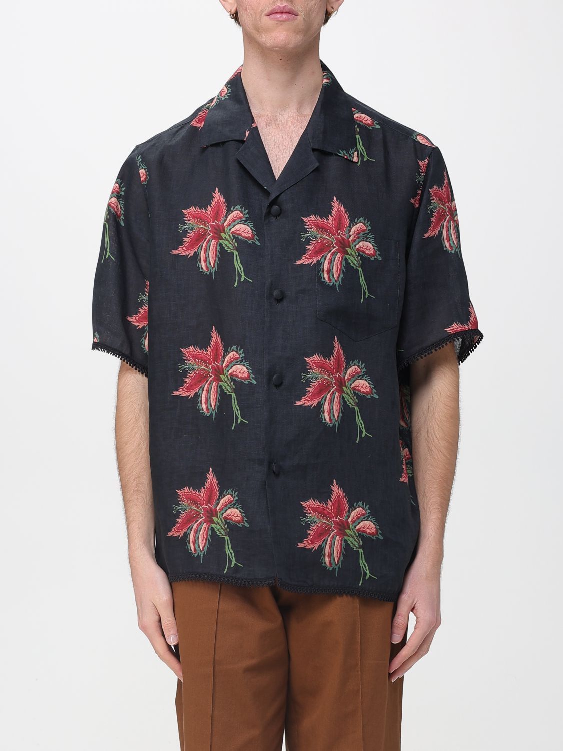 Valentino Valentino Shirt Men Black Size US L / EU 52-54 / 3 - 1 Thumbnail