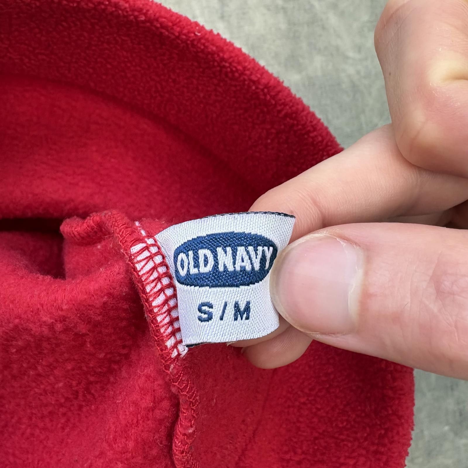 Old Navy Vintage Y2K Old Navy Red Fleece Grunge Snowboard Ski Beanie Size ONE SIZE - 5 Thumbnail