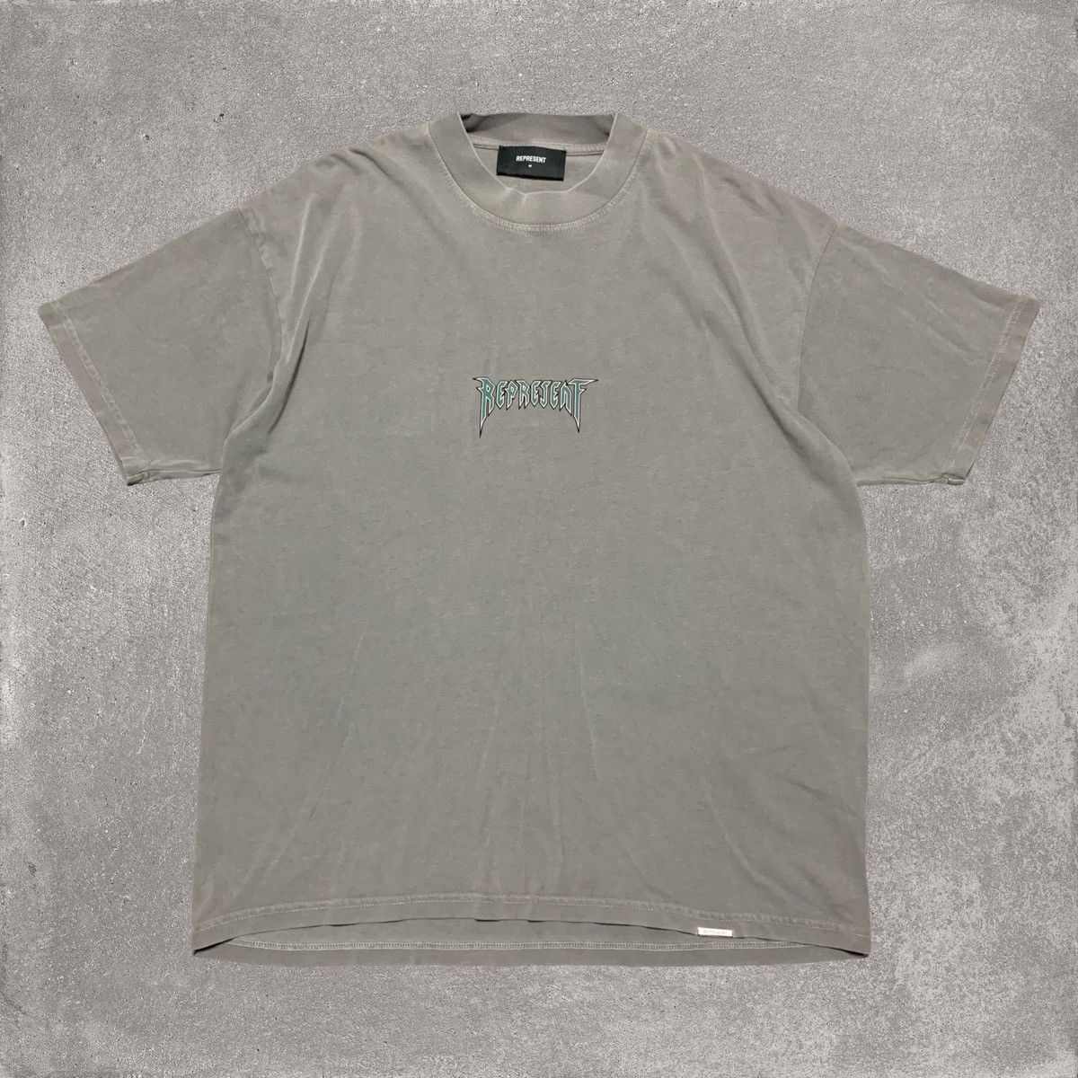 Represent Clo. Represent Medium Rock Logo Ultimate Grey Tee Size US M / EU 48-50 / 2 - 1 Thumbnail