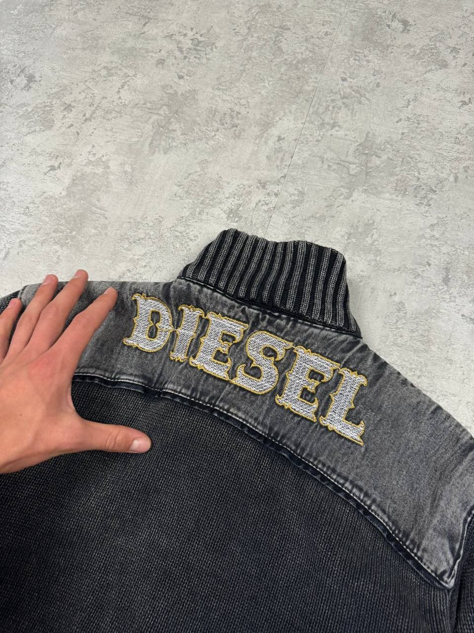 Diesel RARE Vintage Diesel Avant Garde Knit Zip Sweater Size M Size US M / EU 48-50 / 2 - 11 Thumbnail