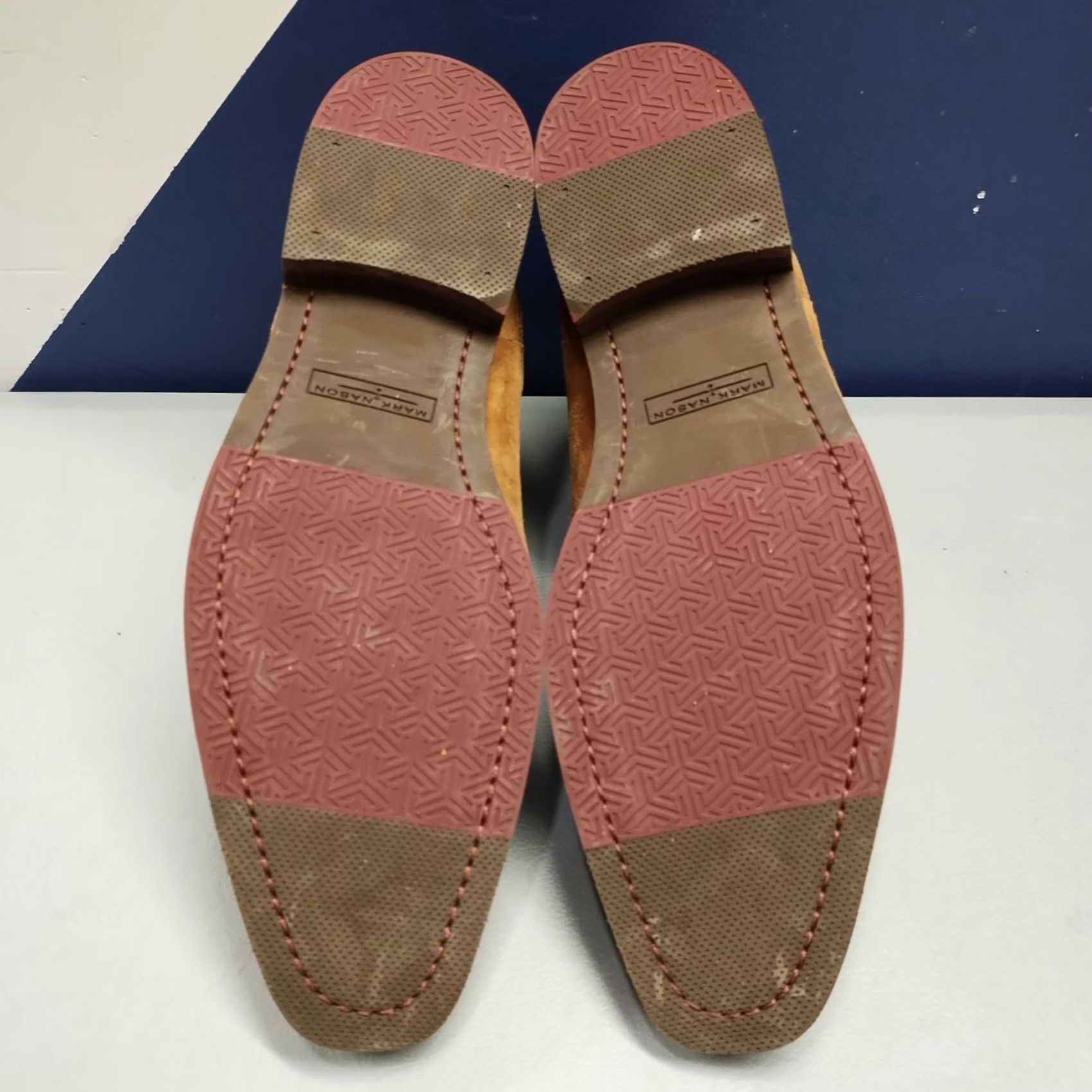 Vintage Mark Nason Chelsea Boots Mens Size 11.5 Brown Leather Almond Toe Slip On 68933 - Pre-Owned Size US 11 / EU 44 - 7 Thumbnail