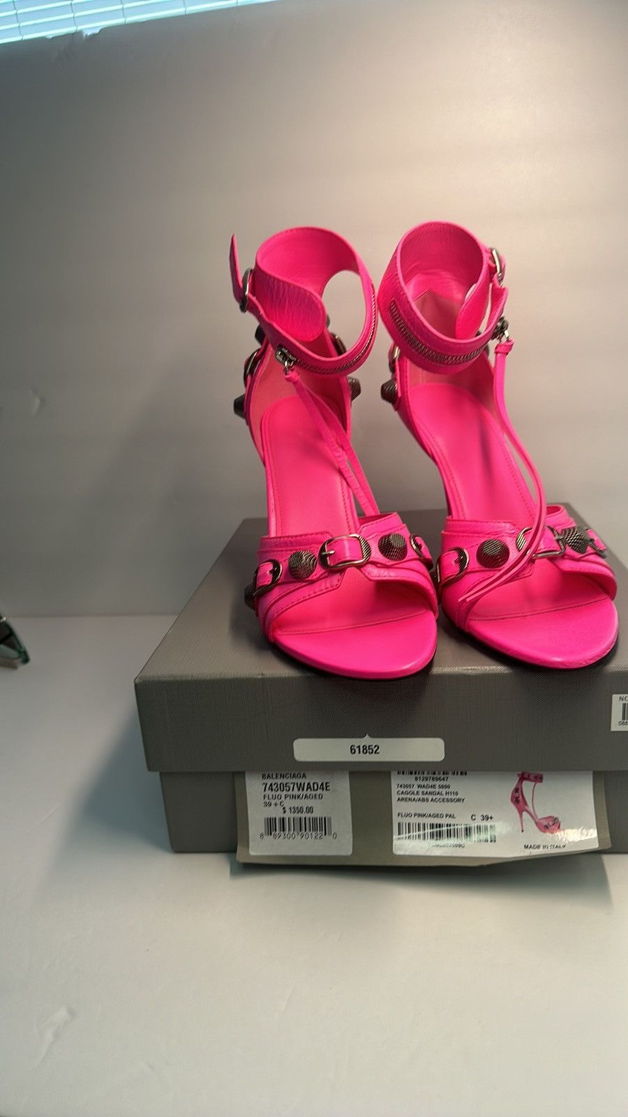 Balenciaga Balenciaga Cagole 110mm stiletto sandals Size US 9.5 / IT 39.5 - 9 Thumbnail