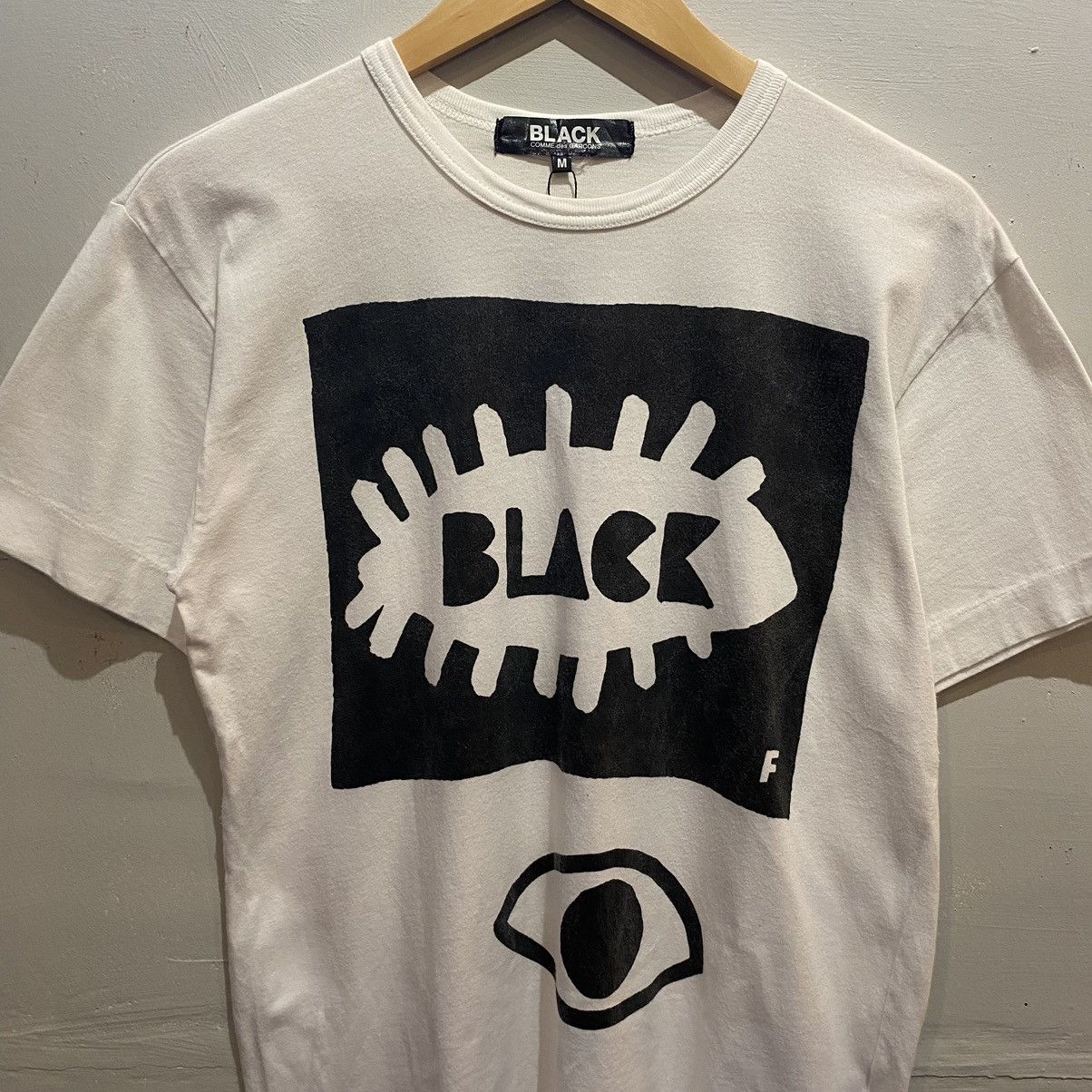 Black Comme Des Garcons Eye CDG tee Junya Watanabe Designer
