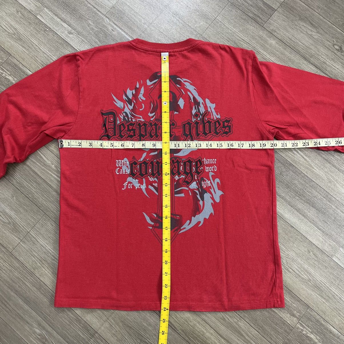 20471120 2000s Beaumere Cross Tribal Grunge Y2K Lgb Style LongSleeve Size US M / EU 48-50 / 2 - 13 Thumbnail
