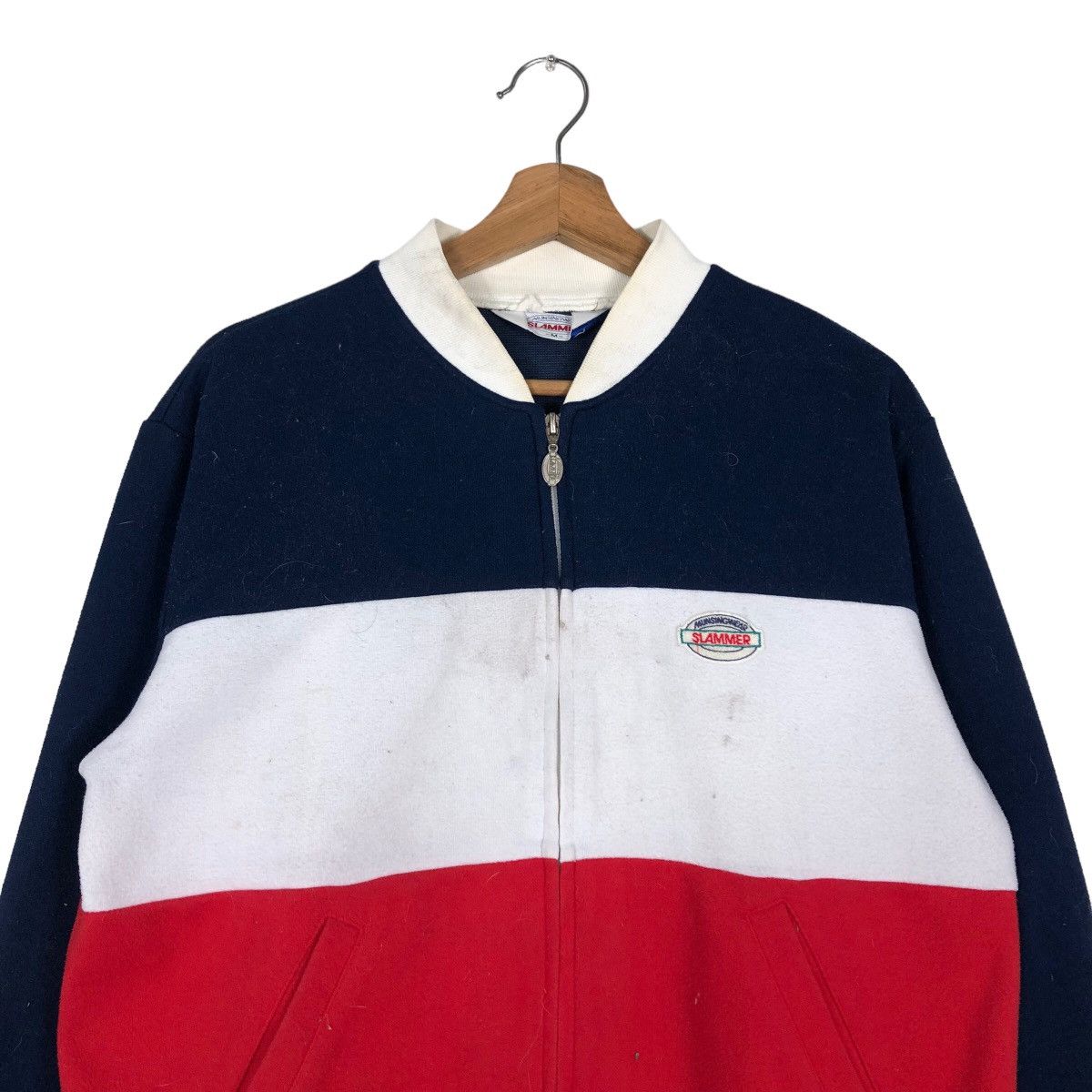 Japanese Brand 🔥Vintage Bomber Jacket Double Colour Munsingwear Slammer Size US M / EU 48-50 / 2 - 3 Thumbnail