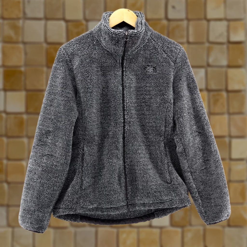 The North Face The North Face Jacket Women's Osito 2 Black Gray Sz M Mid Gray Stripe OSITO 2 Logo Embroidered Full Zip Fashion Everyday Mens Womens Girls Size M / US 6-8 / IT 42-44 - 1 Thumbnail