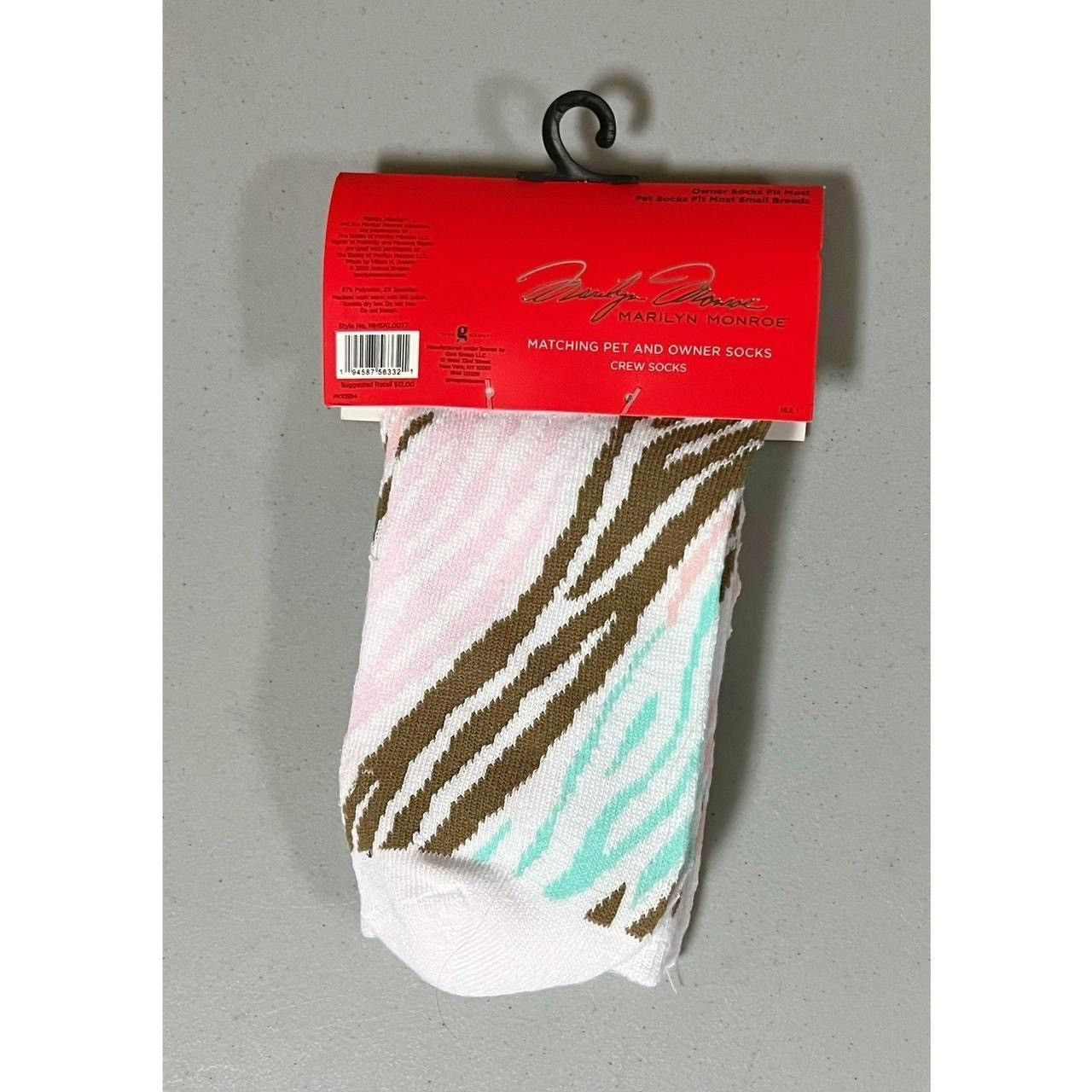 Japanese Brand × Vintage Marilyn Monroe Pastel Striped Matching Crew Socks Set NWT 🎀 Size ONE SIZE - 5 Thumbnail
