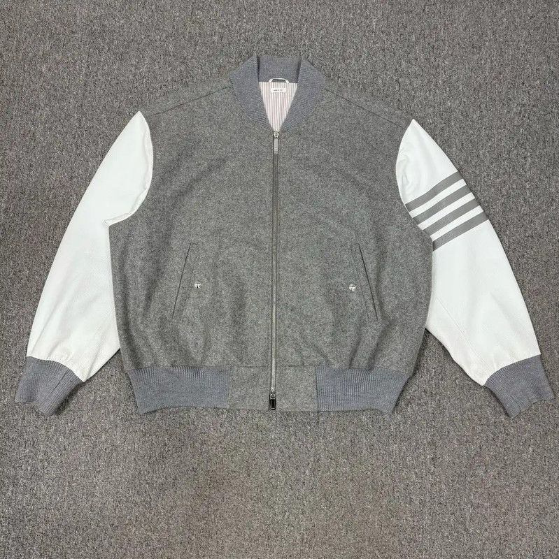 Thom Browne Men's Gray Wool Jacket 0089