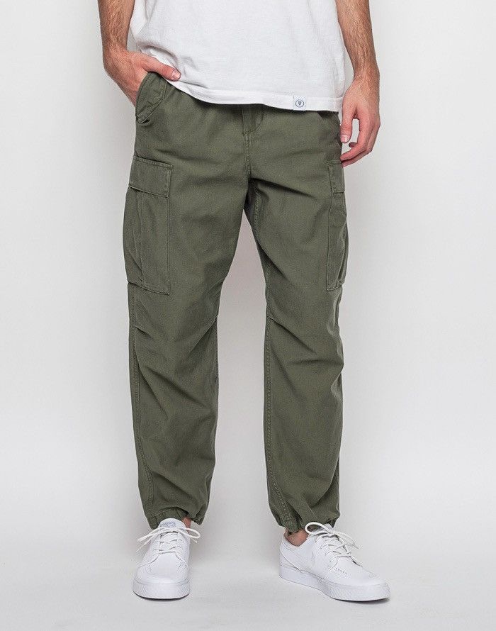 Carhartt × Carhartt Wip × Vintage VTG CARHARTT WIP CAMPER Khaki Cargo Pocket Military Work Trousers Utility Pants Size US 32 / EU 48 - 5 Thumbnail