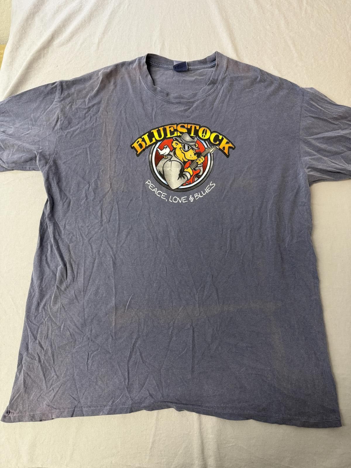 Authentic Pigment Bluestock Festival T-shirt 2011 Buddy Guy Hunger Mountain XL Size US XL / EU 56 / 4 - 1 Thumbnail