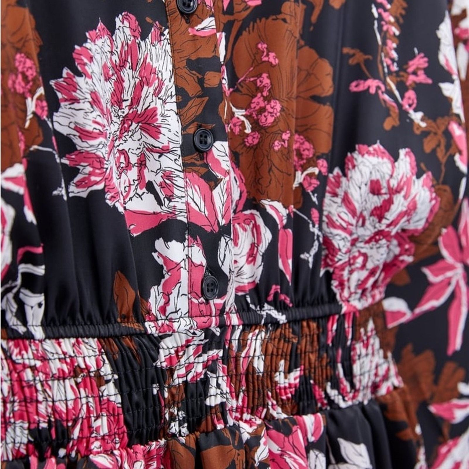 Zara ZARA PRINTED MINI DRESS MULTICOLORED Size L / US 10 / IT 46 - 12 Thumbnail