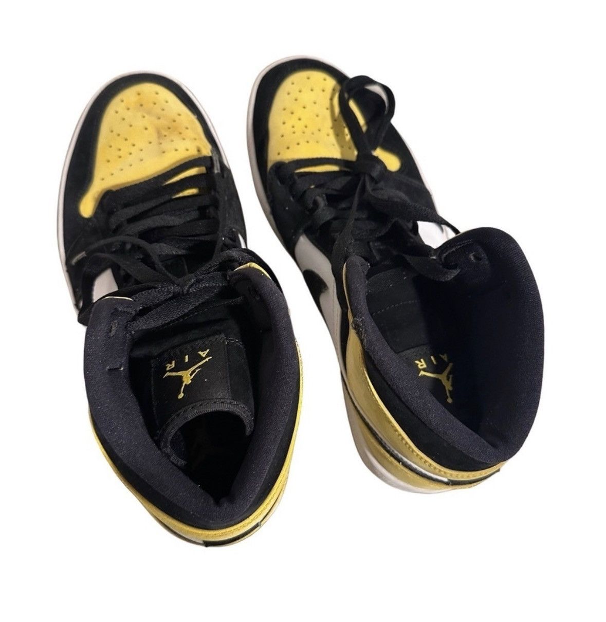 Jordan Brand Air Jordan 1 Mid SE "Yellow Toe" sneakers Suede Leather Size US 8.5 / EU 41-42 - 5 Thumbnail