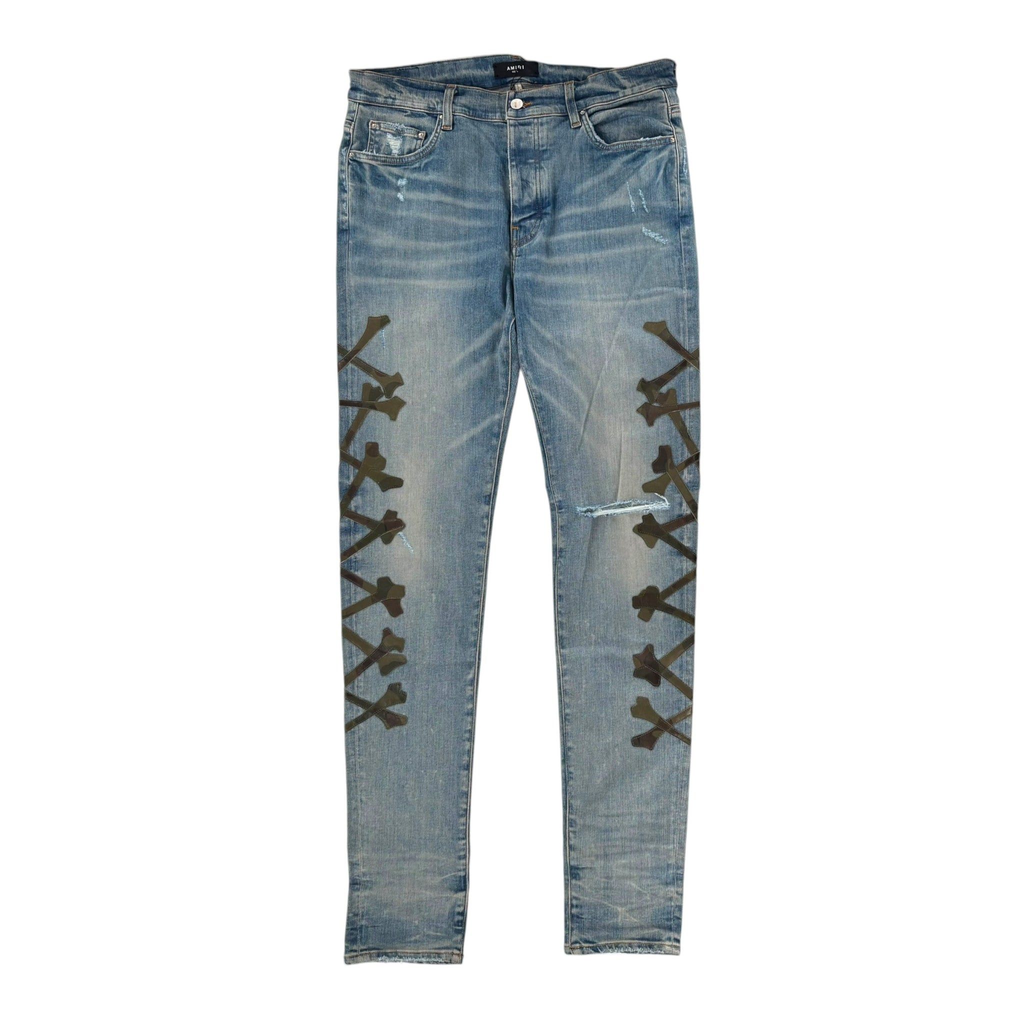 Amiri Camouflage Bone Distressed Jeans Size US 28 / EU 44 - 1 Thumbnail