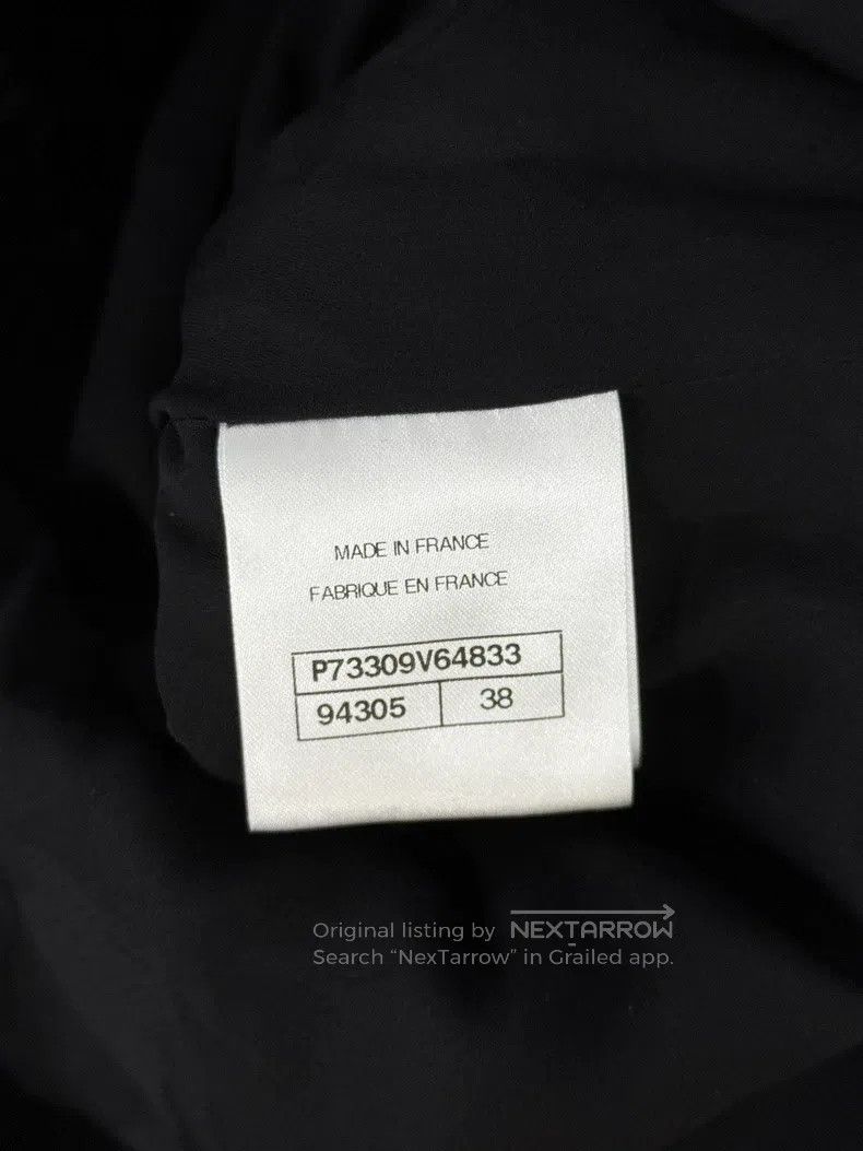 Chanel Chanel 22B pink collar black velvet mid-length jacket Size XS / US 0-2 / IT 36-38 - 5 Thumbnail