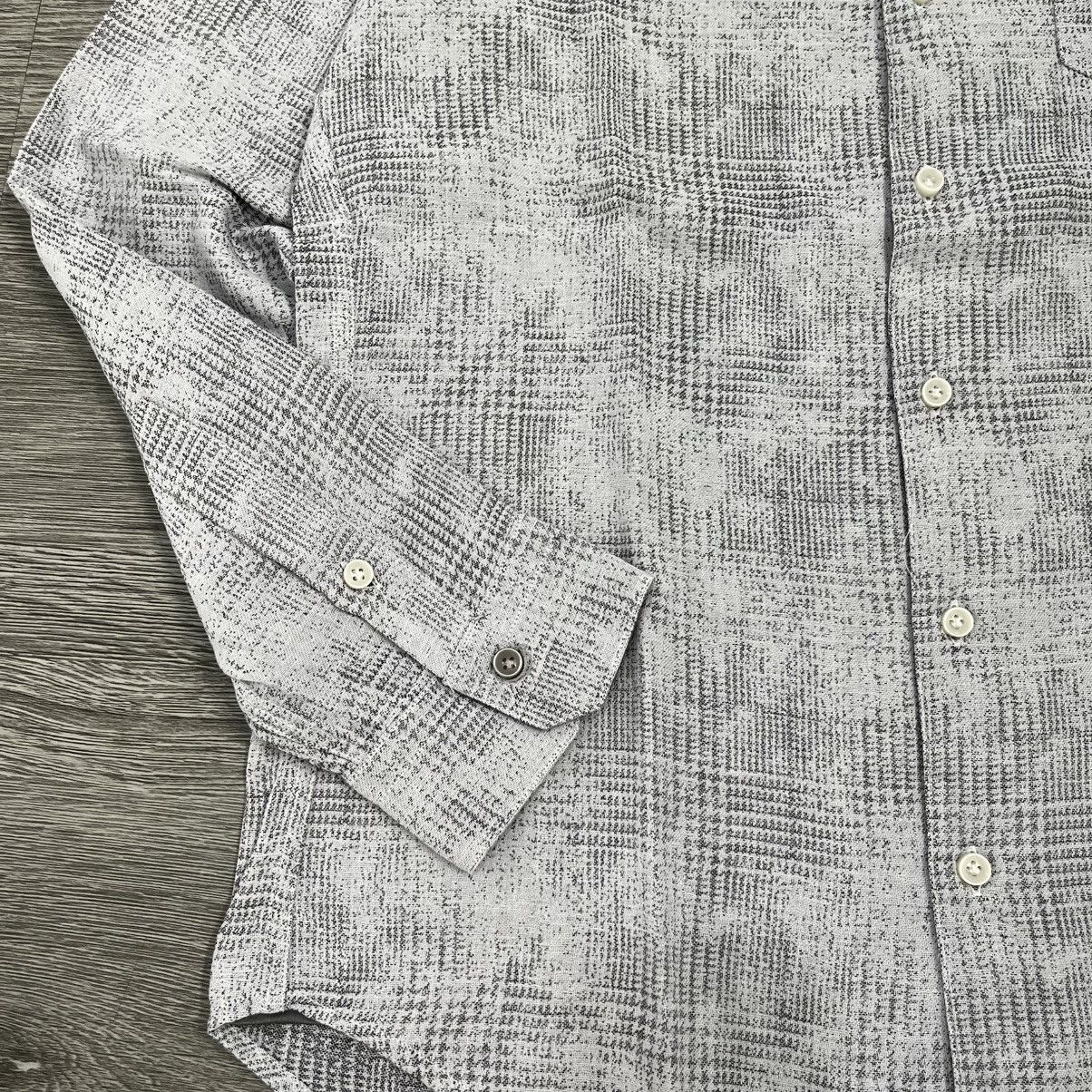 Japanese Brand 2000s Nicole Club For Men Textured Check Shirt Designer Size US M / EU 48-50 / 2 - 5 Thumbnail