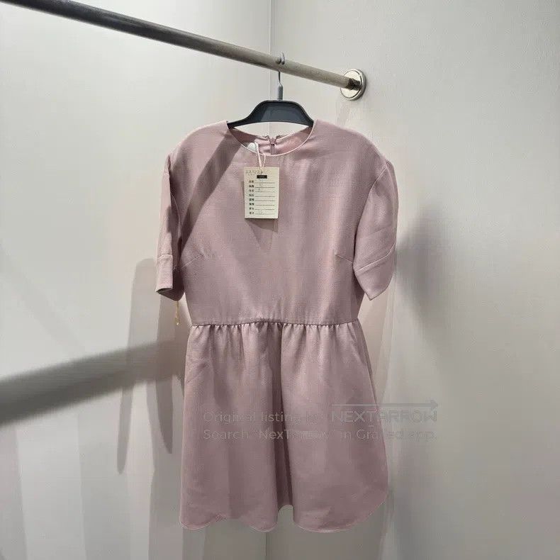 Valentino Lace waist short-sleeved dress