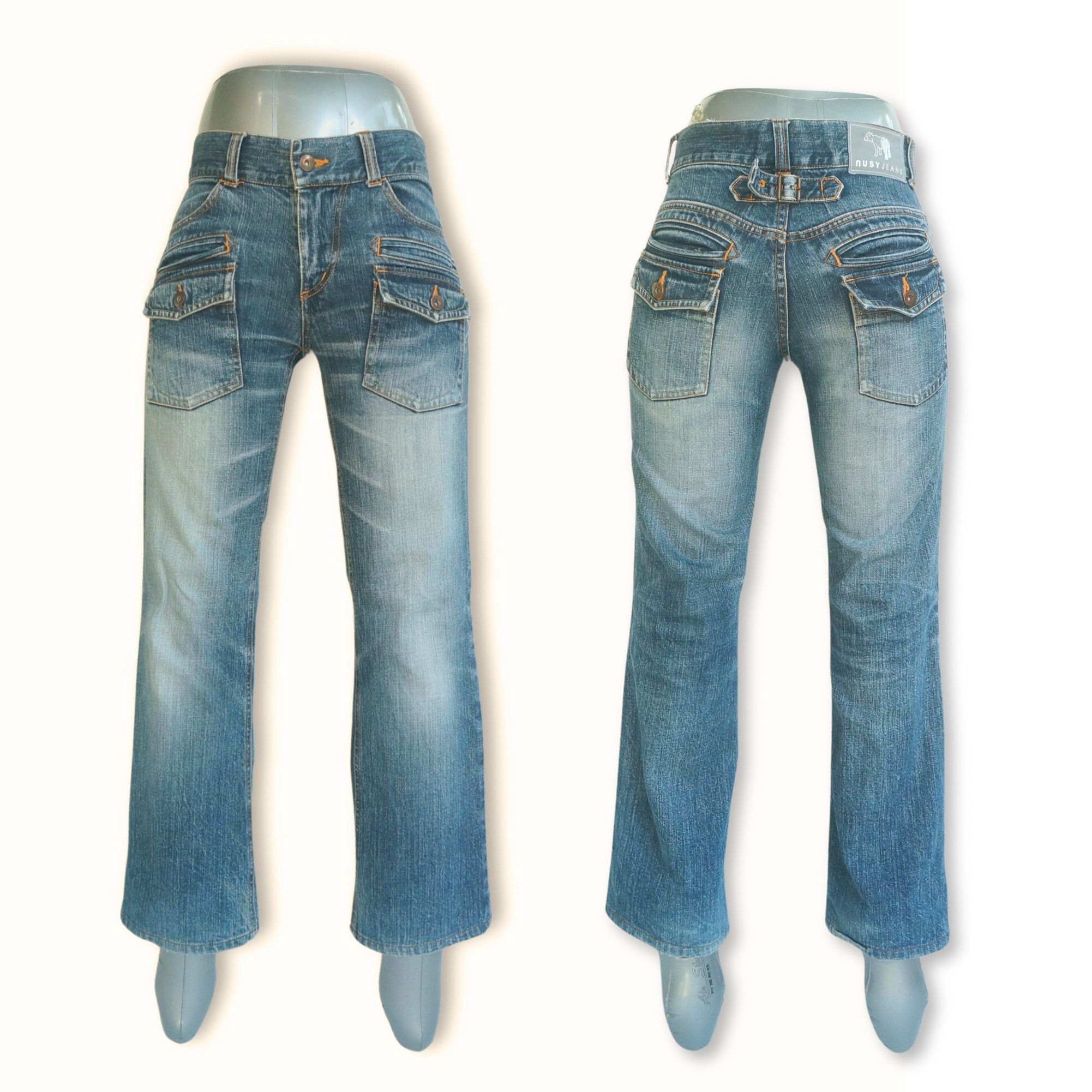 Japanese Brand NUSY JEANS Multi Pockets Jeans Size 27" / US 4 / IT 40 - 3 Thumbnail