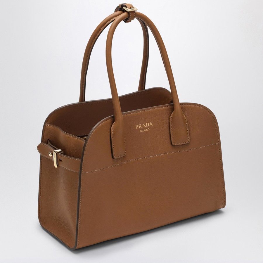 Prada o1d2blof0924 Size : OS / Leather Shopping Bags In Beige Size ONE SIZE - 2 Thumbnail