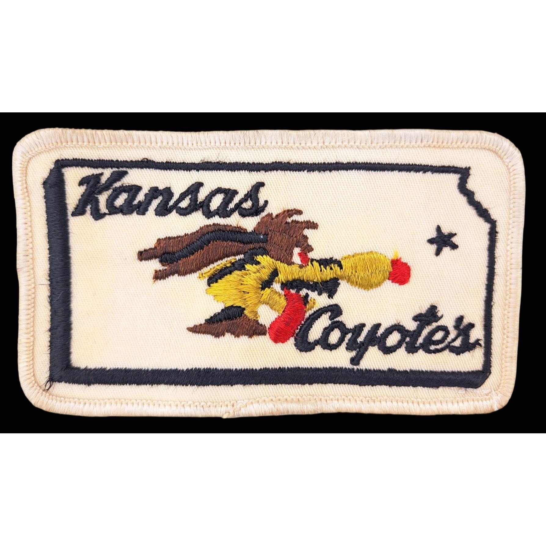 Vintage Vintage Kansas Coyotes Embroidered Patch Air National Guard Size ONE SIZE - 1 Thumbnail