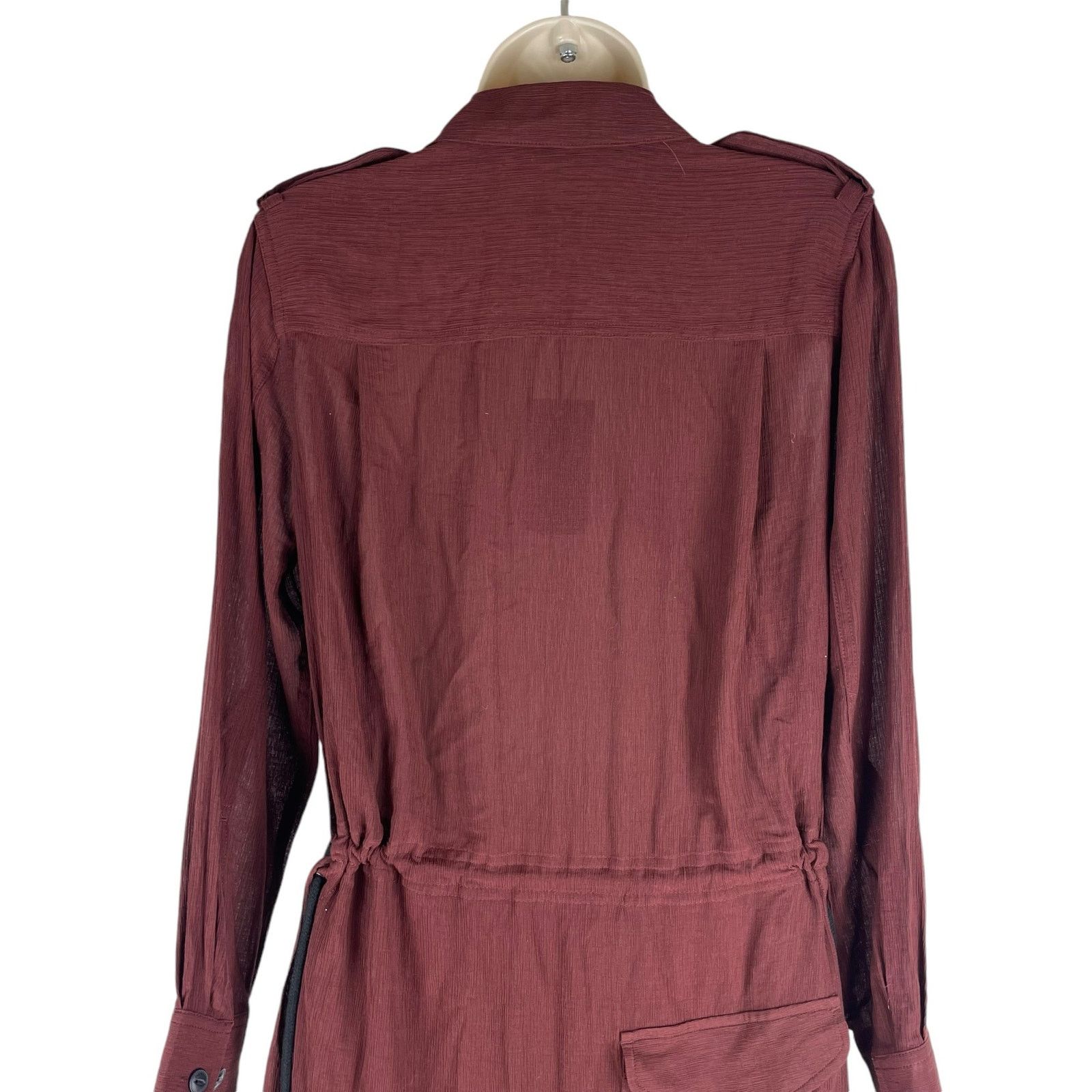 Rag & Bone Rag & Bone Oasis Button Down Shirt Dress Deep Red Size XXS Size XXS / US 00 / IT 34 - 8 Thumbnail