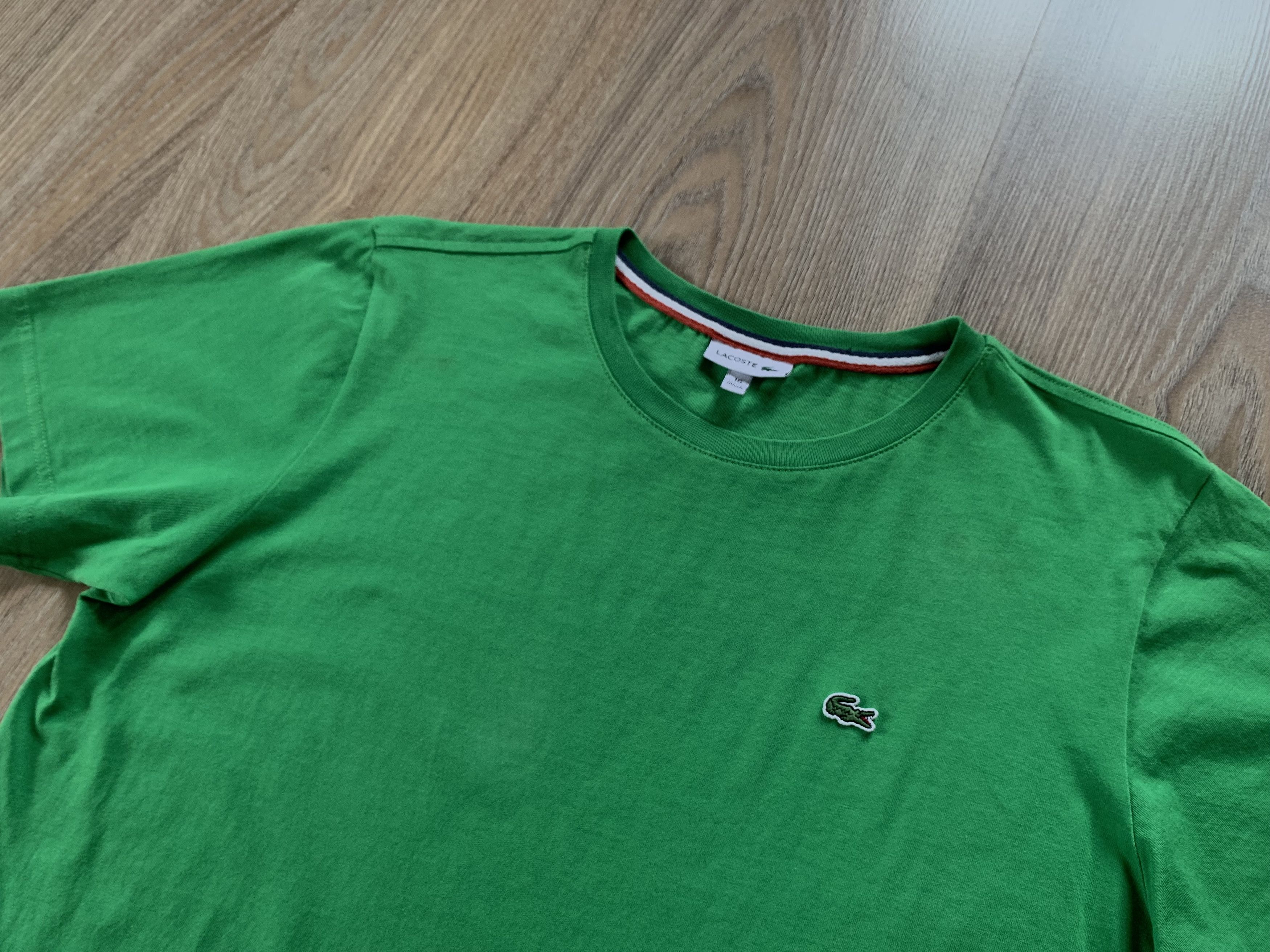 Lacoste Lacoste Cotton Green Basic T Shirt Size US S / EU 44-46 / 1 - 4 Thumbnail